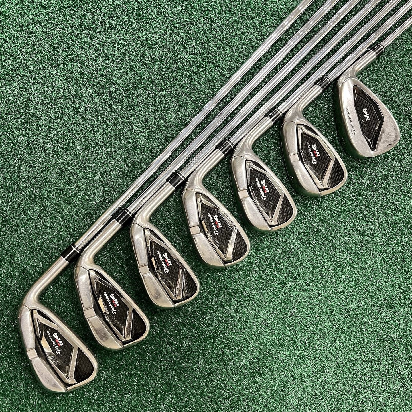 Taylormade M4 Iron Set 5-PW+AW Men's Right Hand Regular Flex KBS Steel Shafts