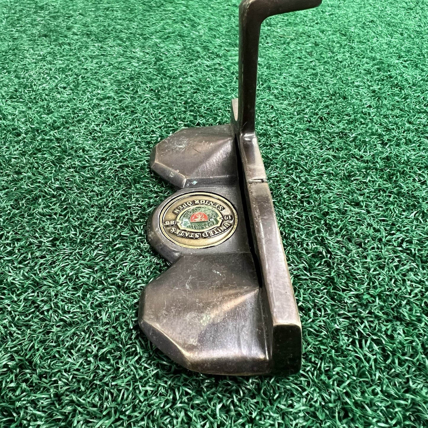 Vintage Golf Design Invader Putter Wood Shaft 1988 Senior Open MRH