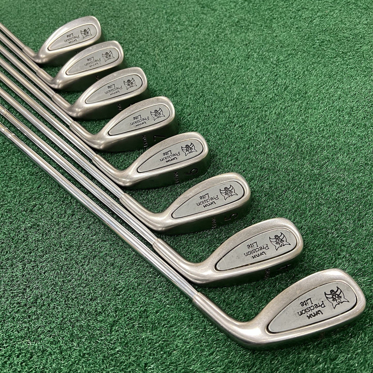 LYNX Precision Lite Iron Set 3-PW Regular Flex Steel Shafts Right Hand CLEAN!