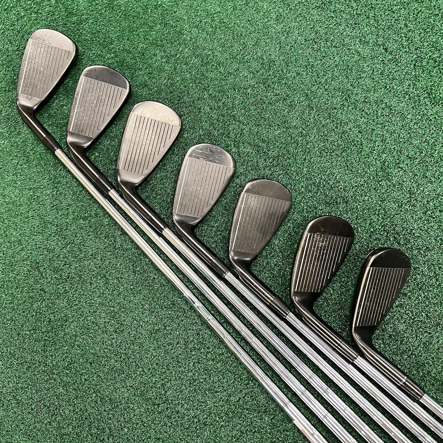 Tour Edge Exotics Exs 220H Iron Set 5-PW+AW Right Hand KBS Stiff 80g Steel Shaft