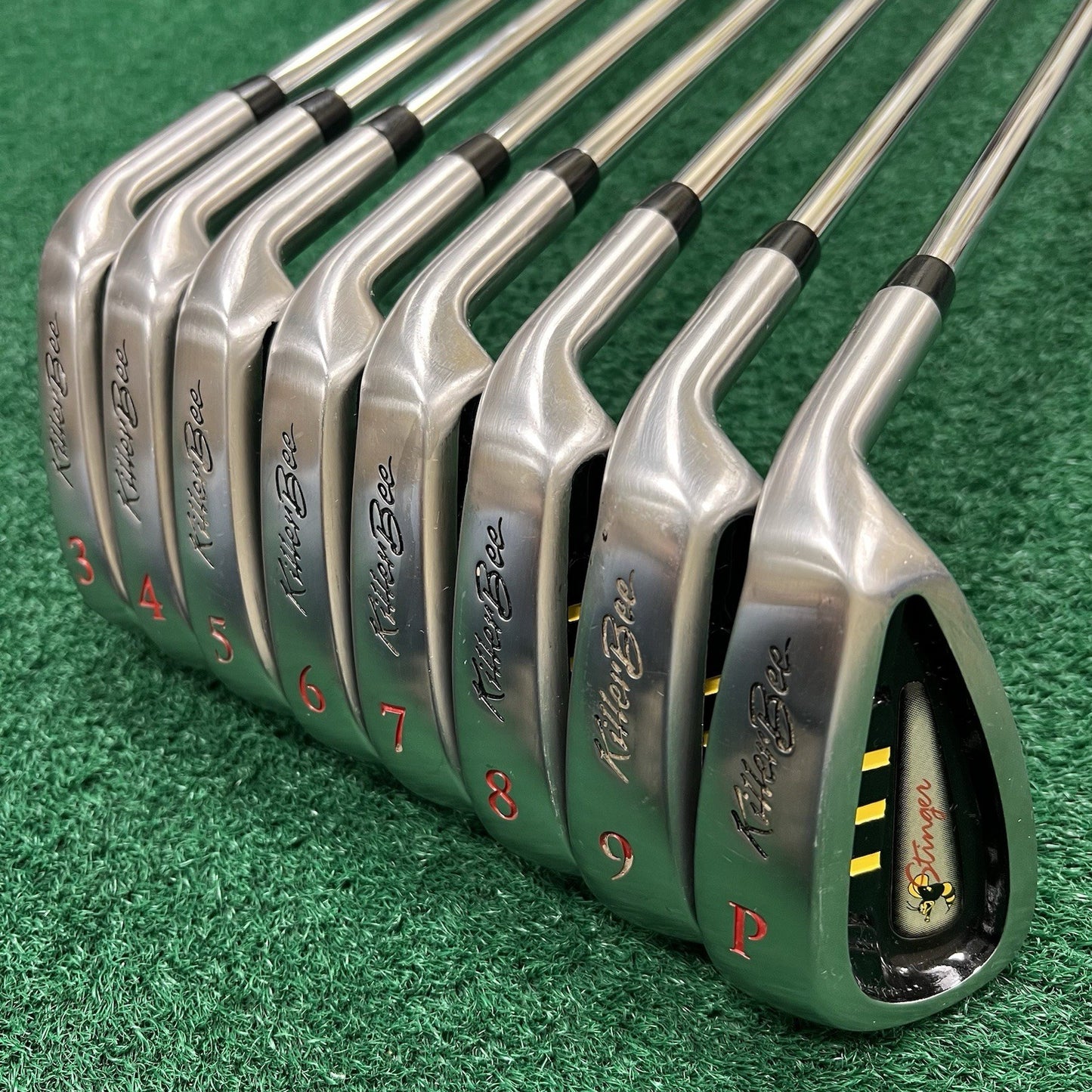 Killer Bee Stinger Iron Set 3-PW Right Hand Regular Flex Steel Shafts ORIGINAL!