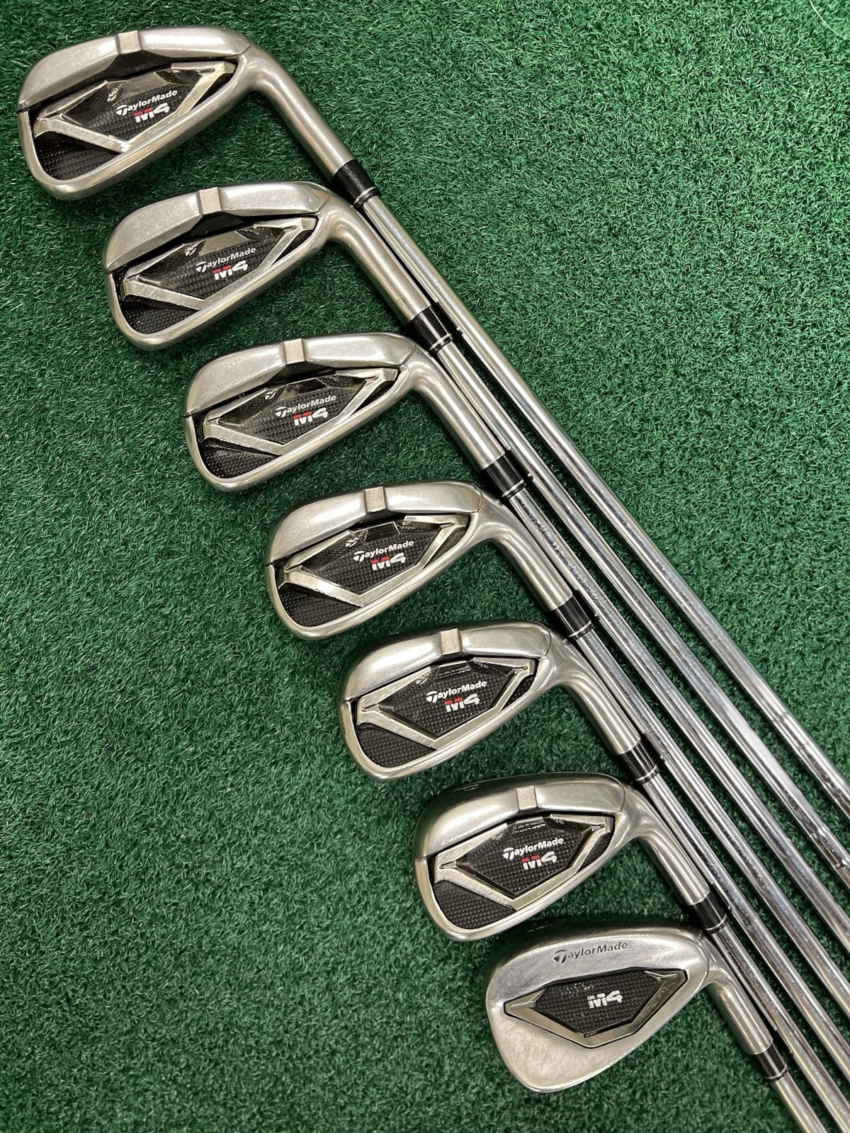 Taylormade M4 Iron Set 5-PW+AW Men's Right Hand Regular Flex KBS Steel Shafts