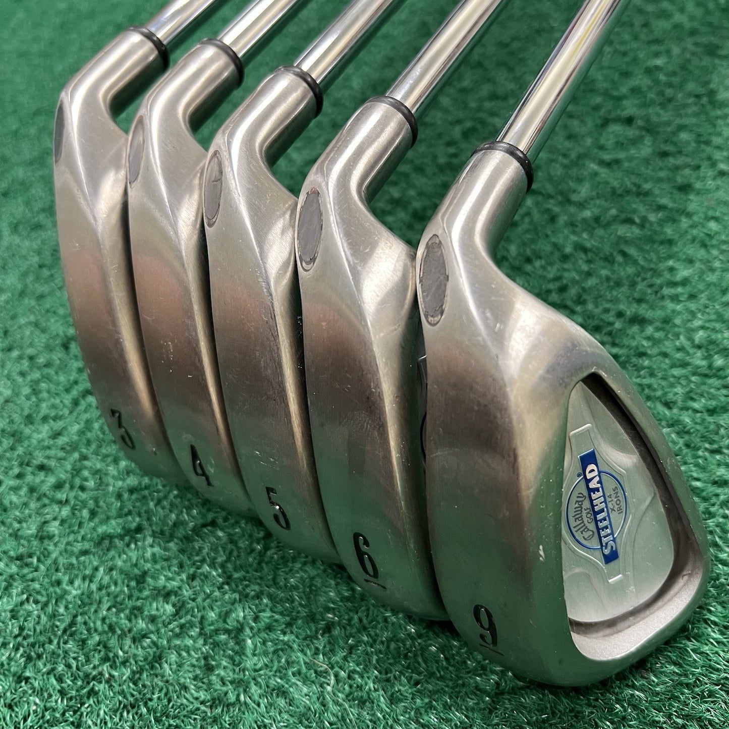 Callaway X-14 Partial Iron Set 3-4-5-6-9 Irons Men's Right Hand Uniflex Steel