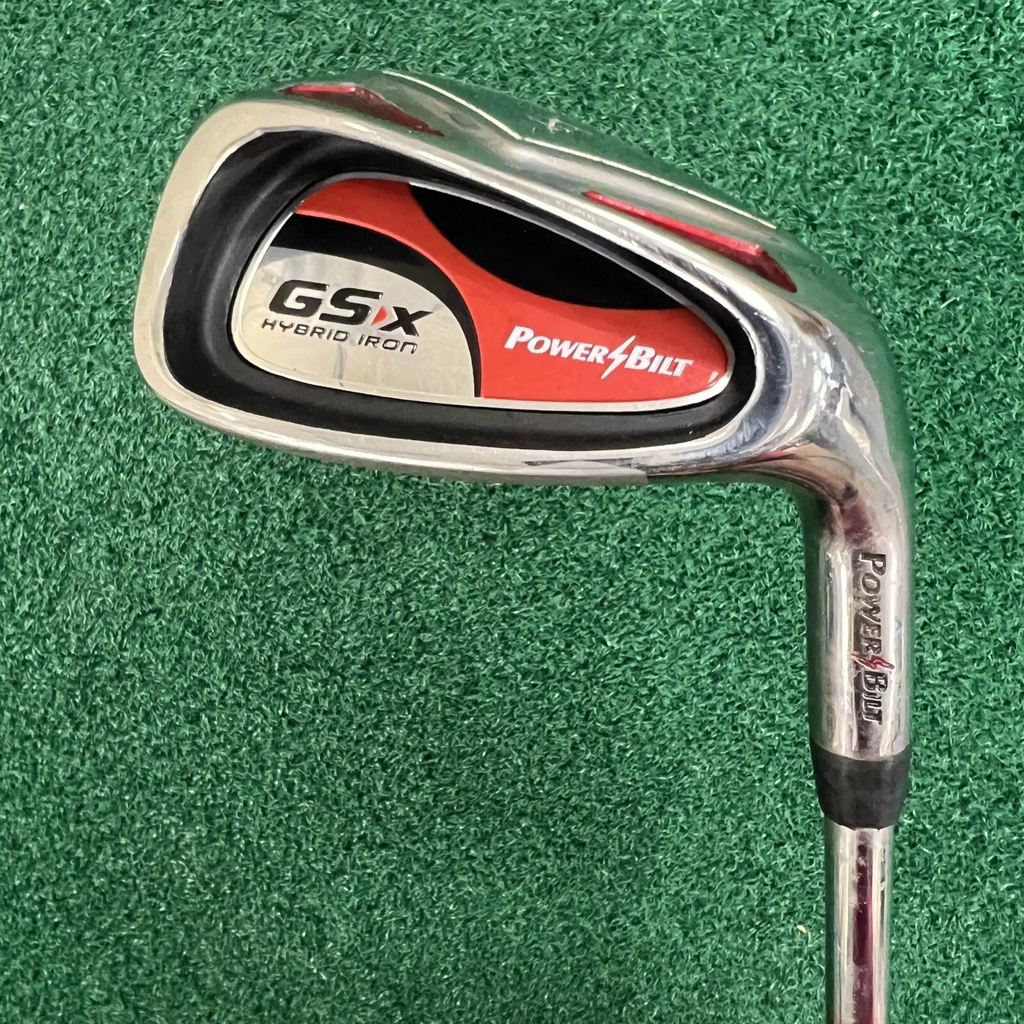 PowerBilt GSX Single 9 Iron Men's Right Hand Regular Flex Steel Shaft 36"
