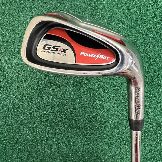 PowerBilt GSX Single 9 Iron Men's Right Hand Regular Flex Steel Shaft 36"