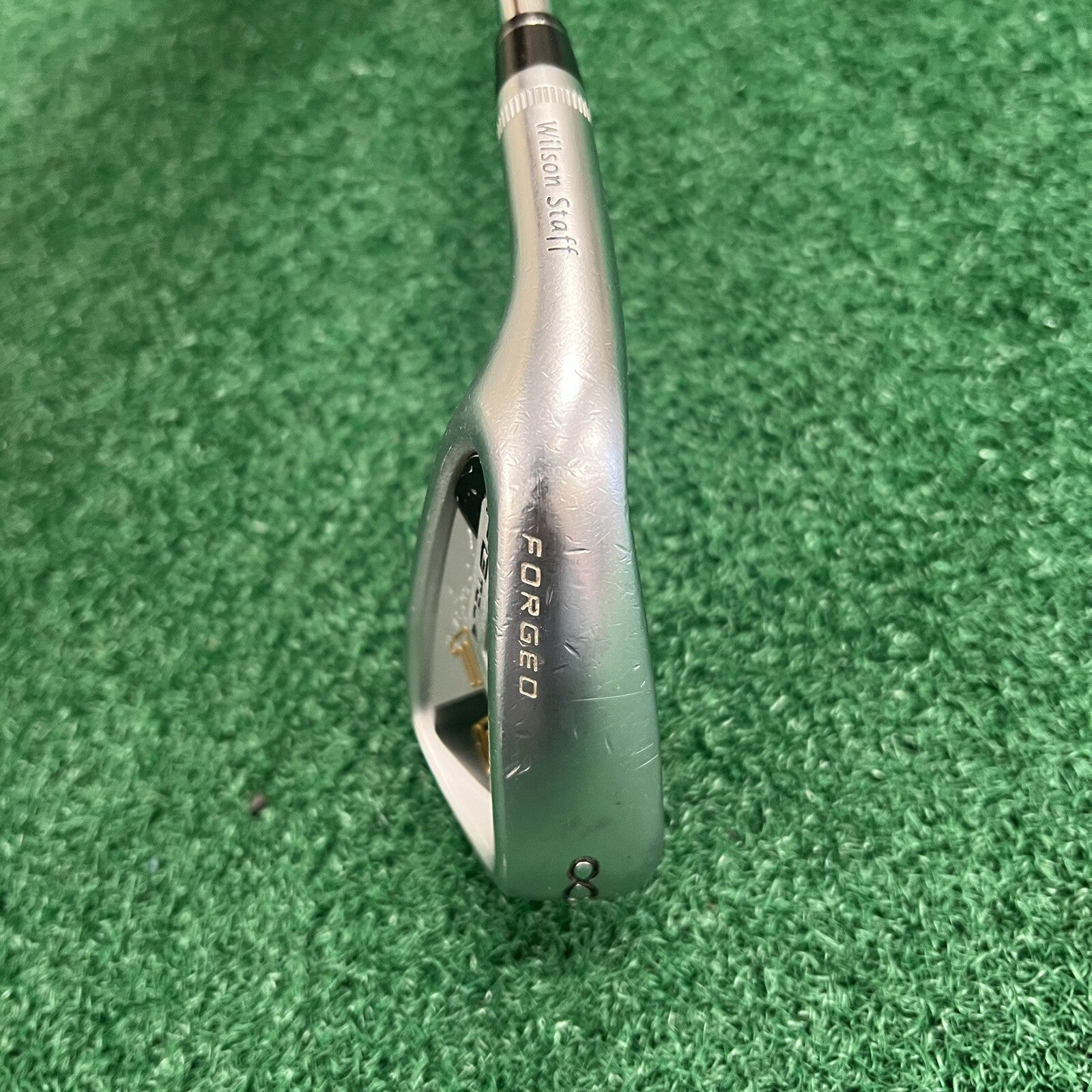 Left Handed Wilson Staff FG Tour Forged F5 Single 8 Iron Right Hand Stiff Steel