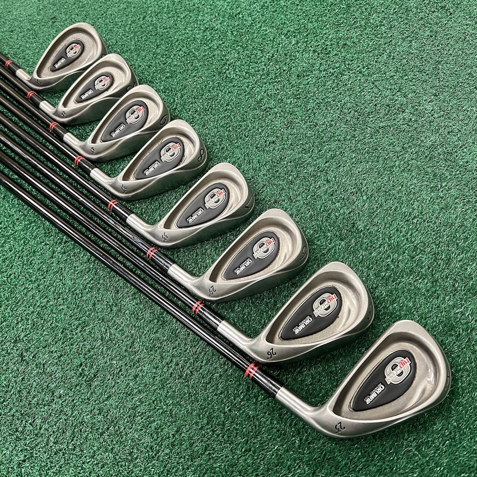 ORLIMAR Hip Steel Iron Set 4-PW+SW Men's Right Hand Regular Flex Graphite Shafts