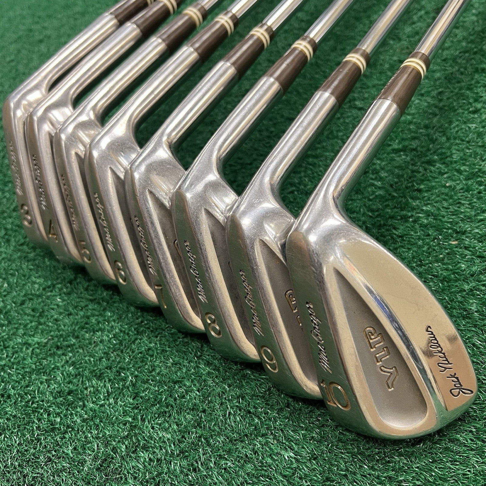 Rare Vintage MacGregor VIP Jack Nicklaus 3-PW MRH Medium Flex Steel Shafts