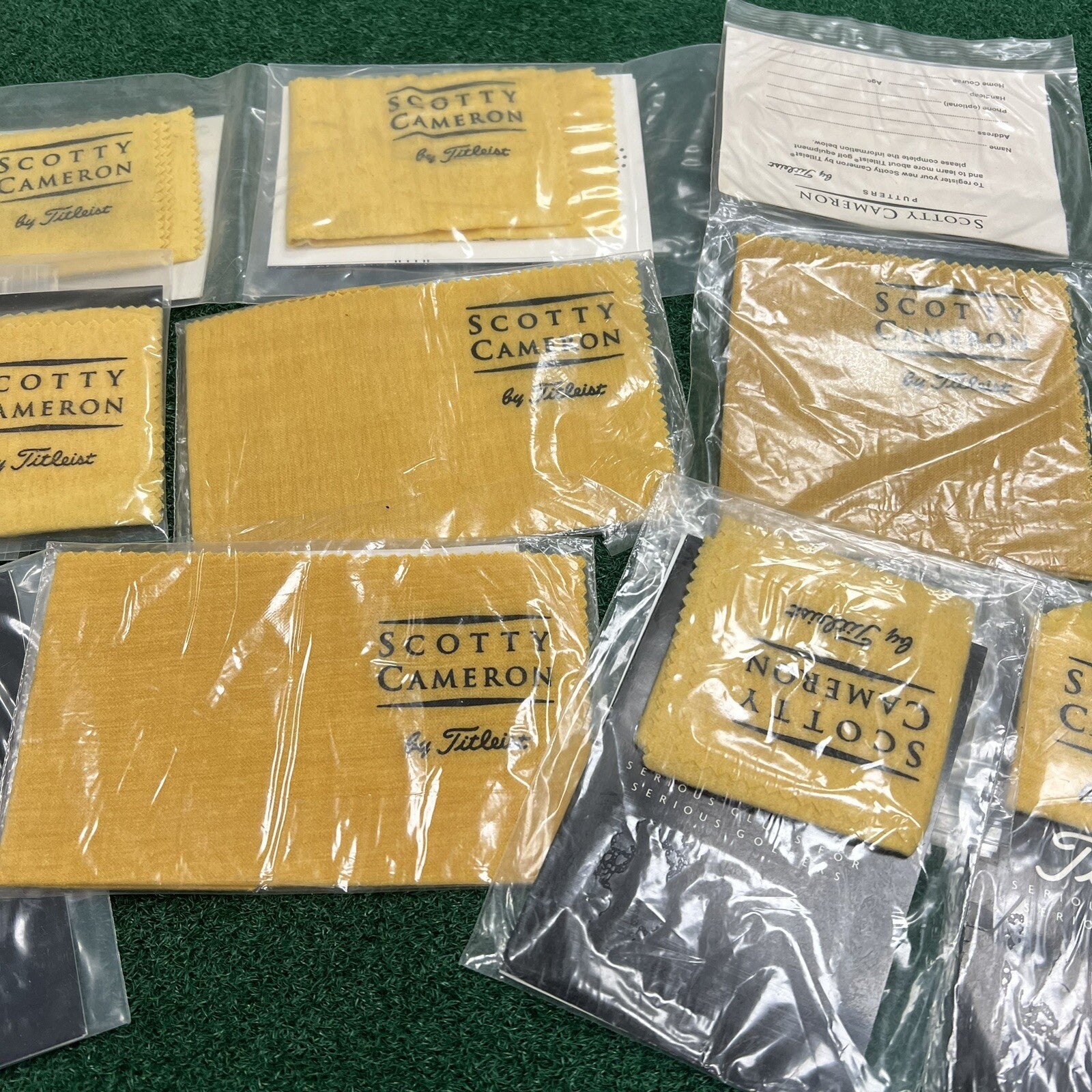 Lot of 9 Titleist Scotty Cameron/Titleist Putter Cleaner Oil Cloth BRAND NEW!