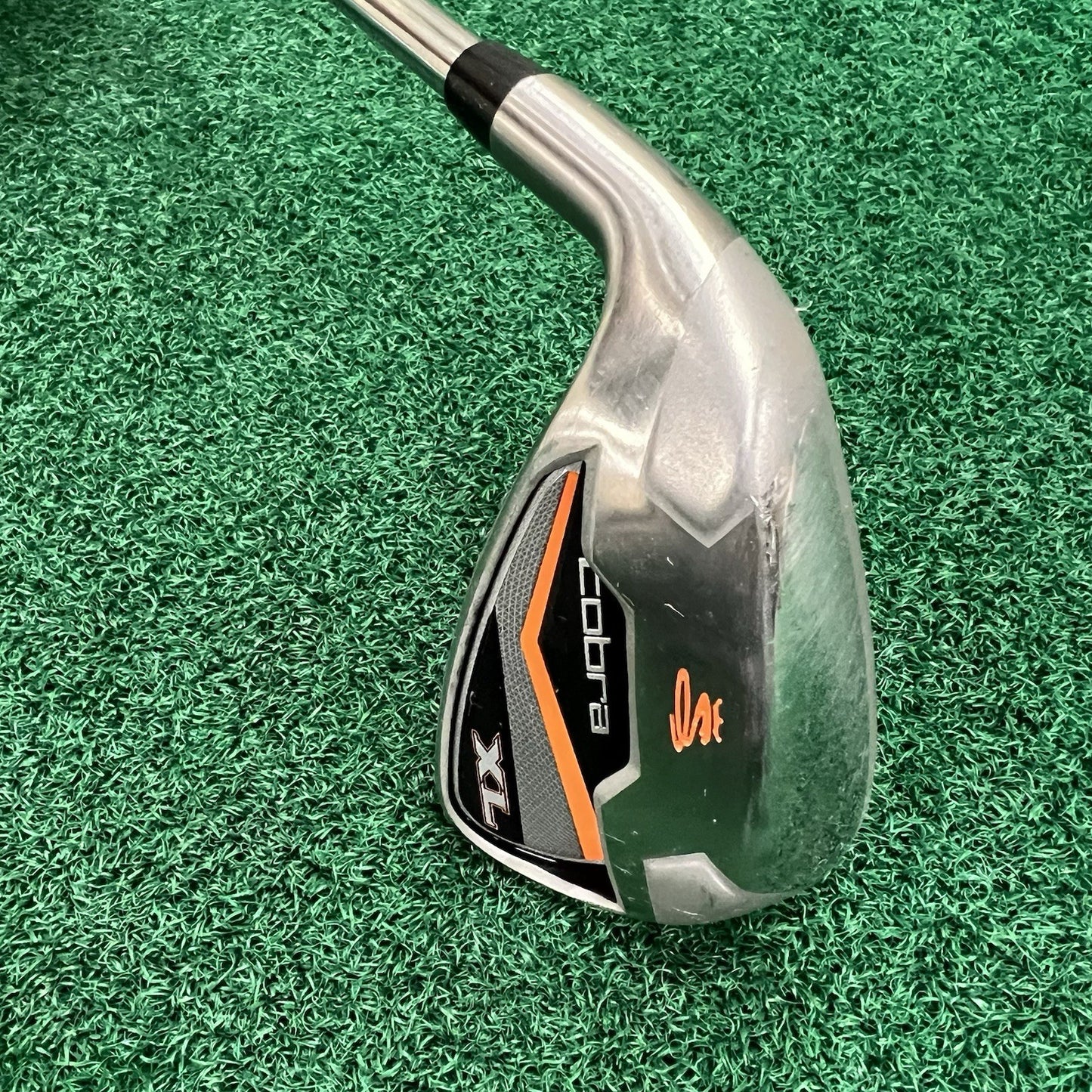 King Cobra XL Pitching Wedge PW Left Hand Orange Stiff Flex Steel Shaft MLH 36"