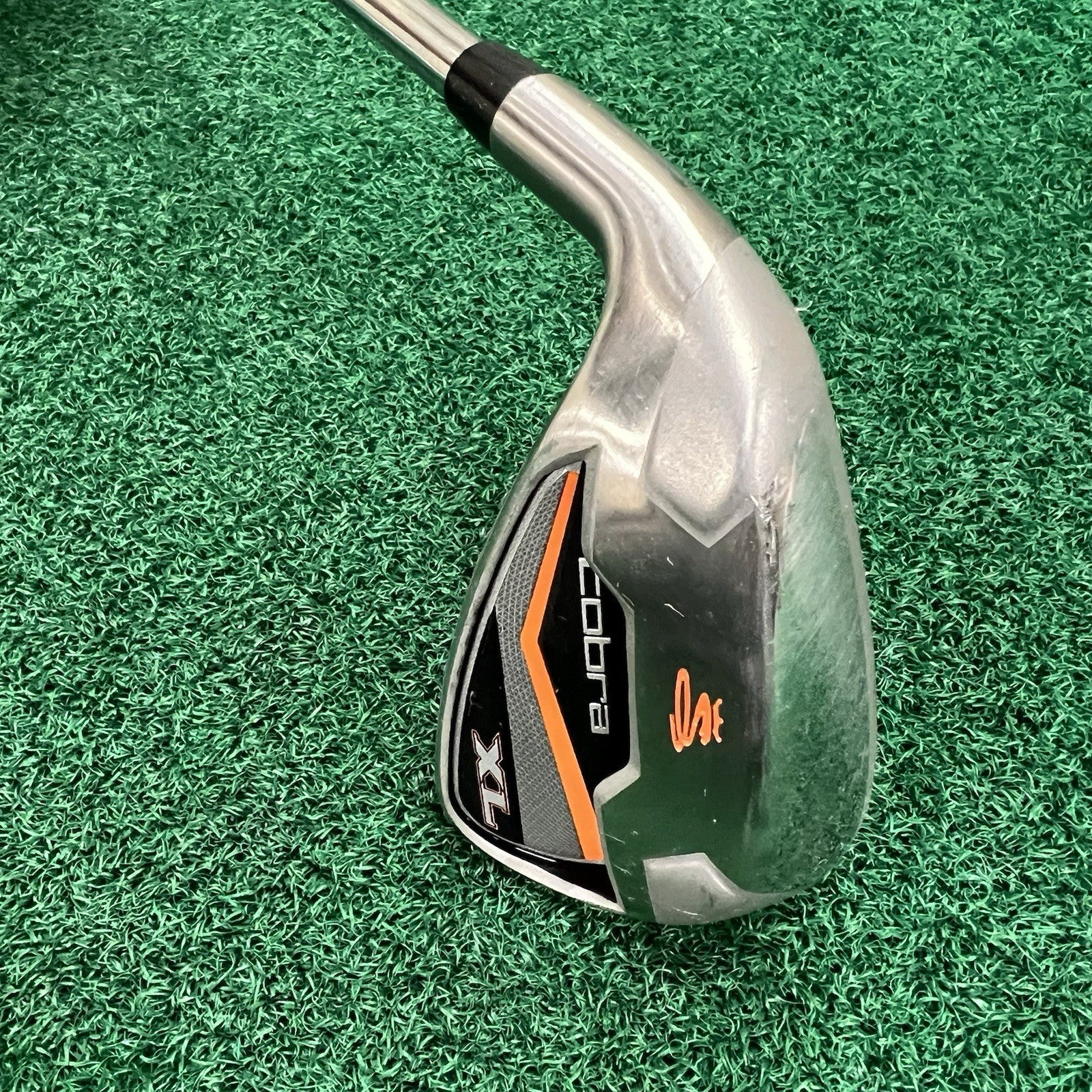 King Cobra XL Pitching Wedge PW Left Hand Orange Stiff Flex Steel Shaft MLH 36"