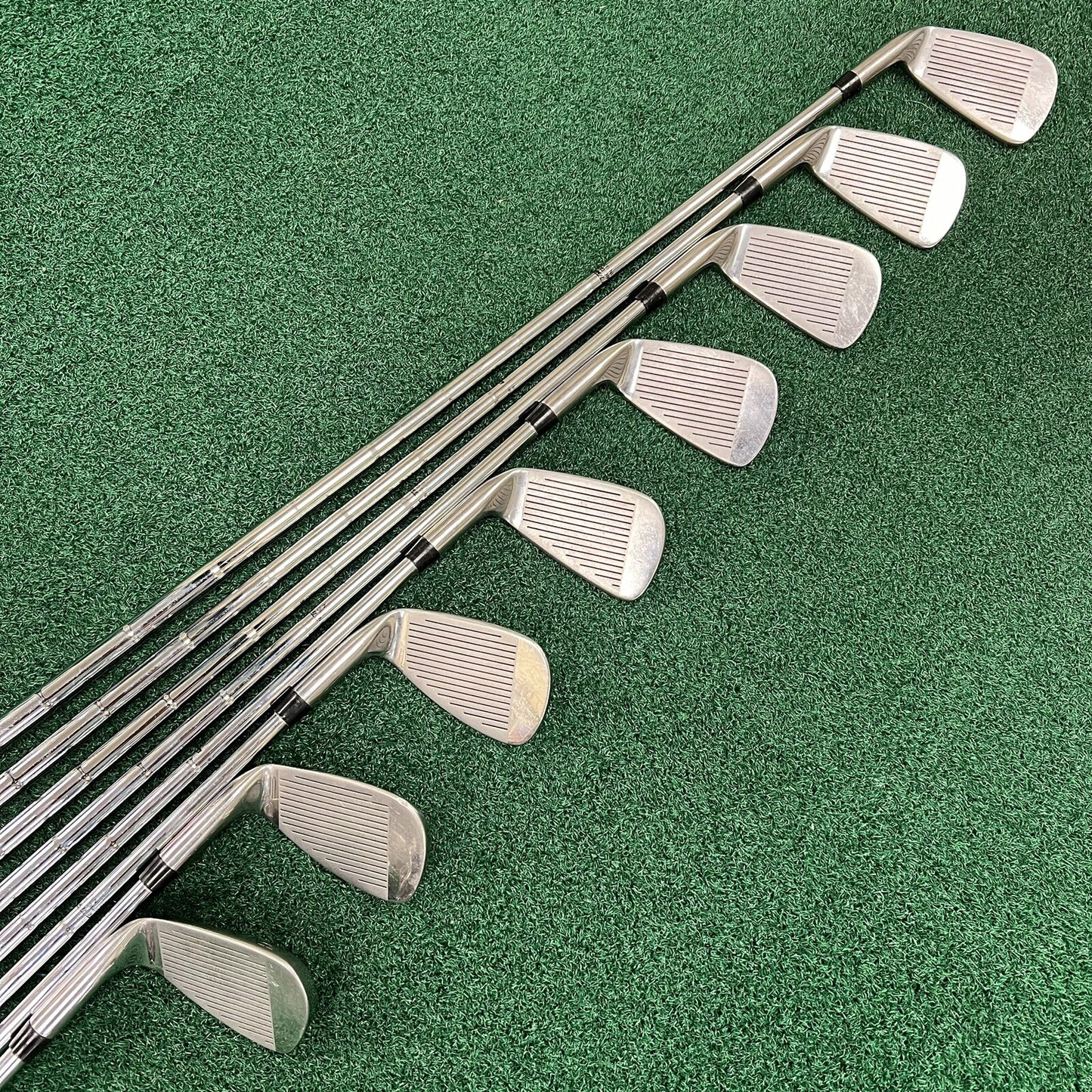 GOLFSMITH 400CM Complete Iron Set 3-PW MRH Stiff Flex S300 Steel Shafts RARE!