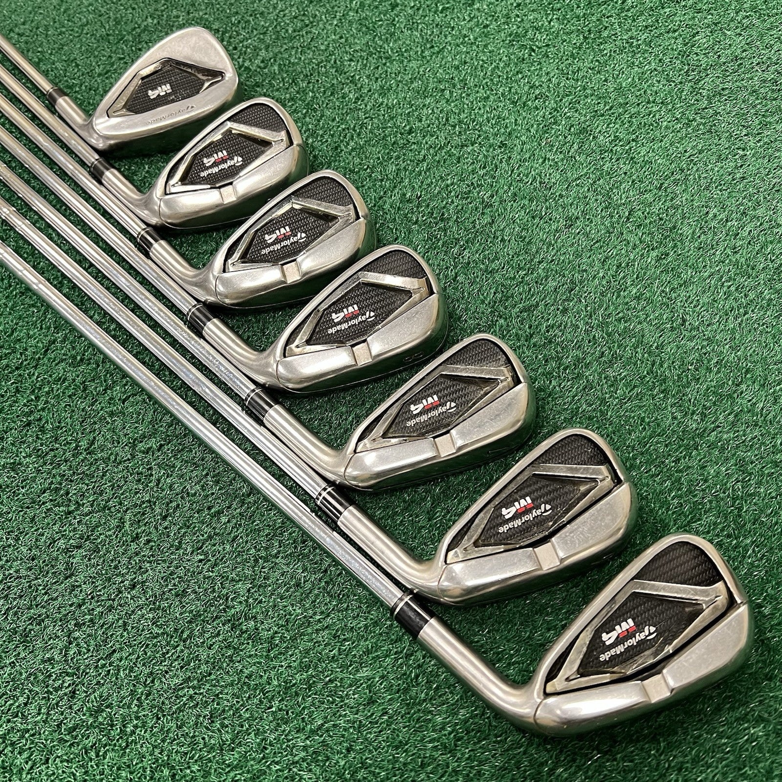 Taylormade M4 Iron Set 5-PW+AW Men's Right Hand Regular Flex KBS Steel Shafts