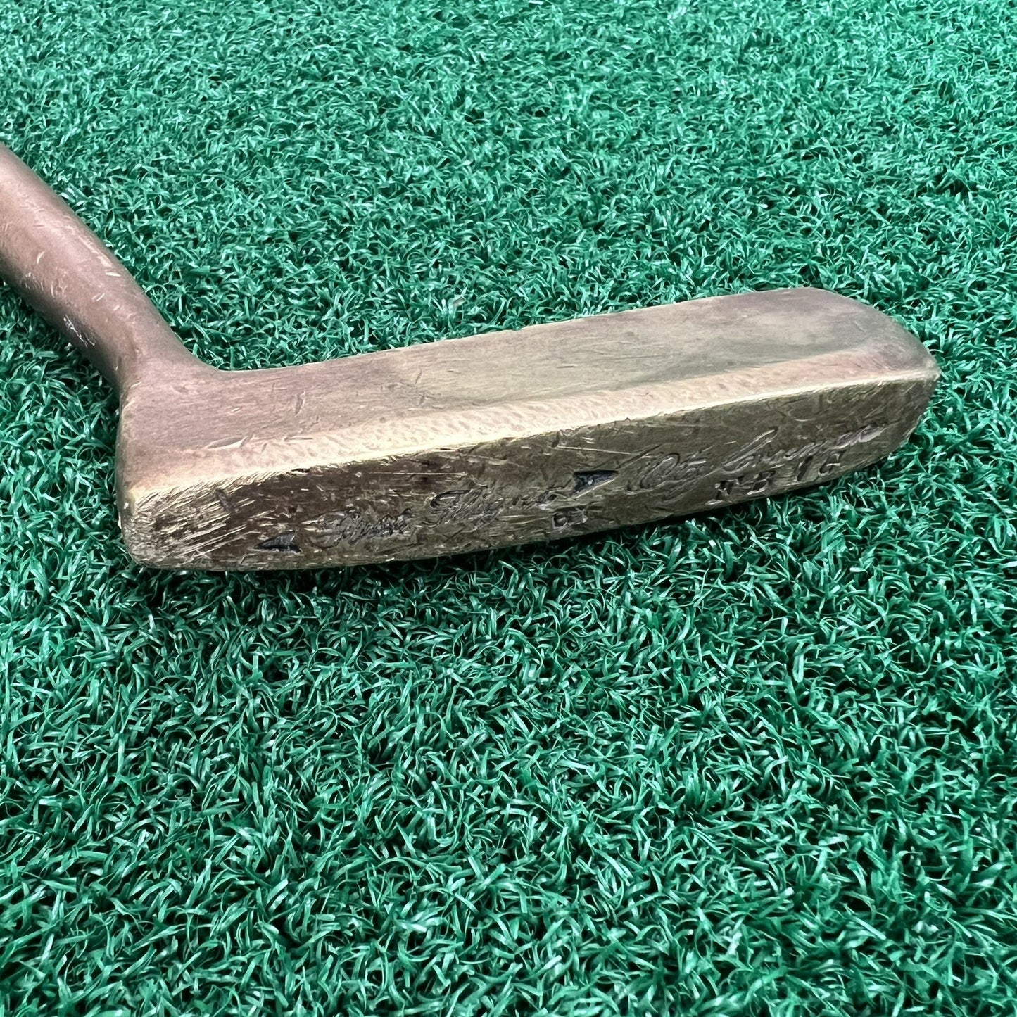 Otey Crisman Brass Heel-Shafted Putter 35” Soft Control Grip Original Shaft FB1G