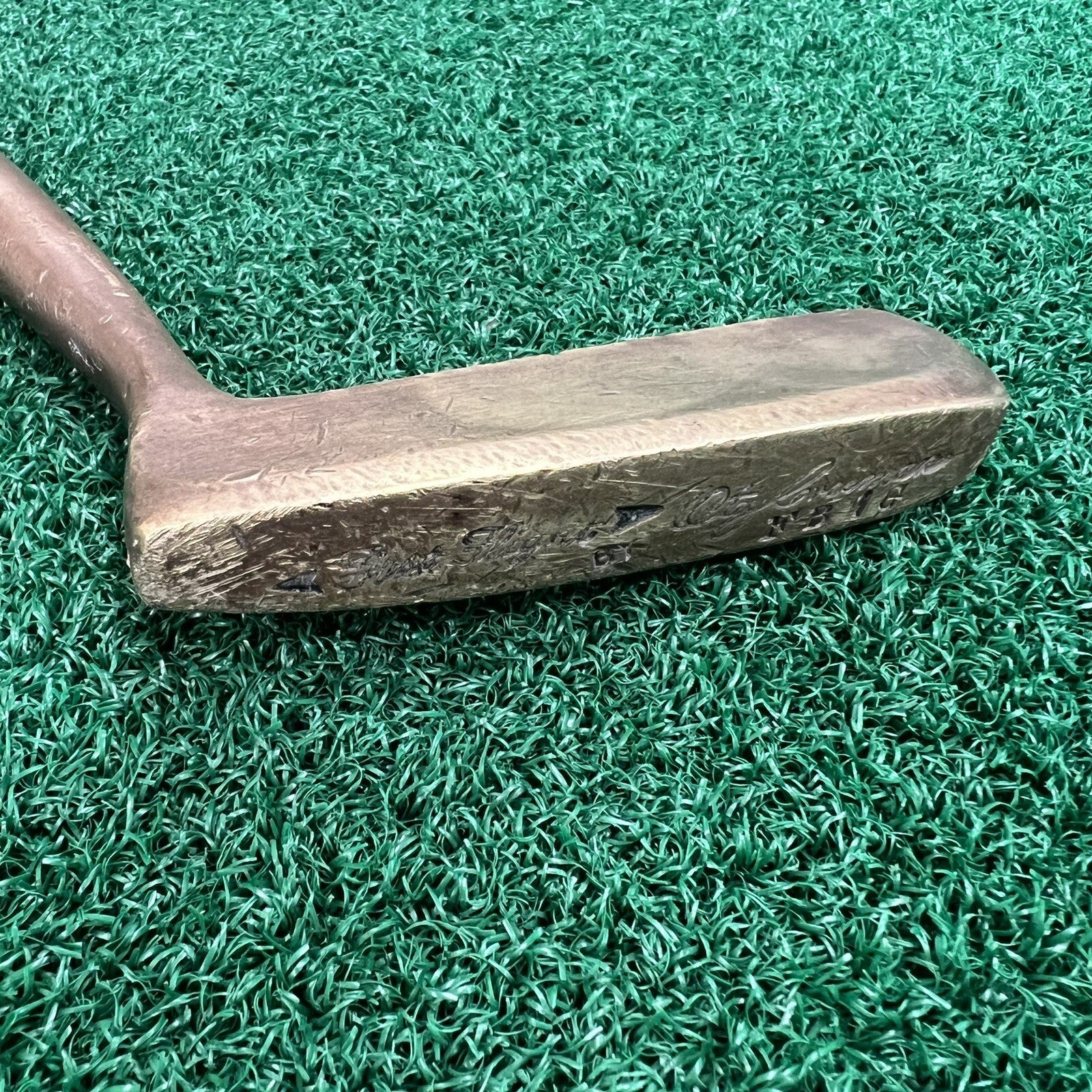 Otey Crisman Brass Heel-Shafted Putter 35” Soft Control Grip Original Shaft FB1G