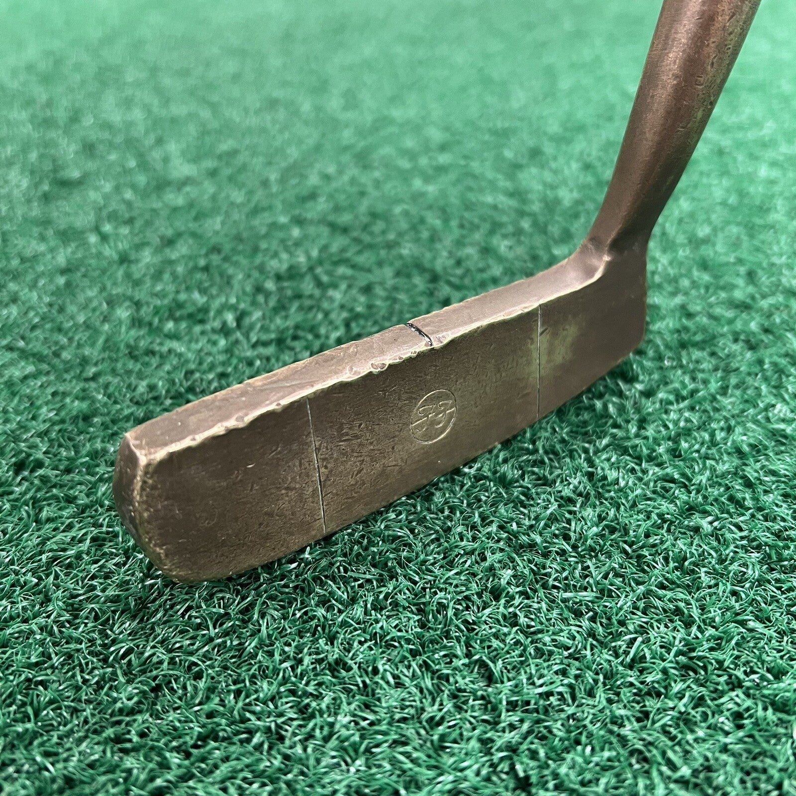 Otey Crisman Brass Heel-Shafted Putter 35” Soft Control Grip Original Shaft FB1G