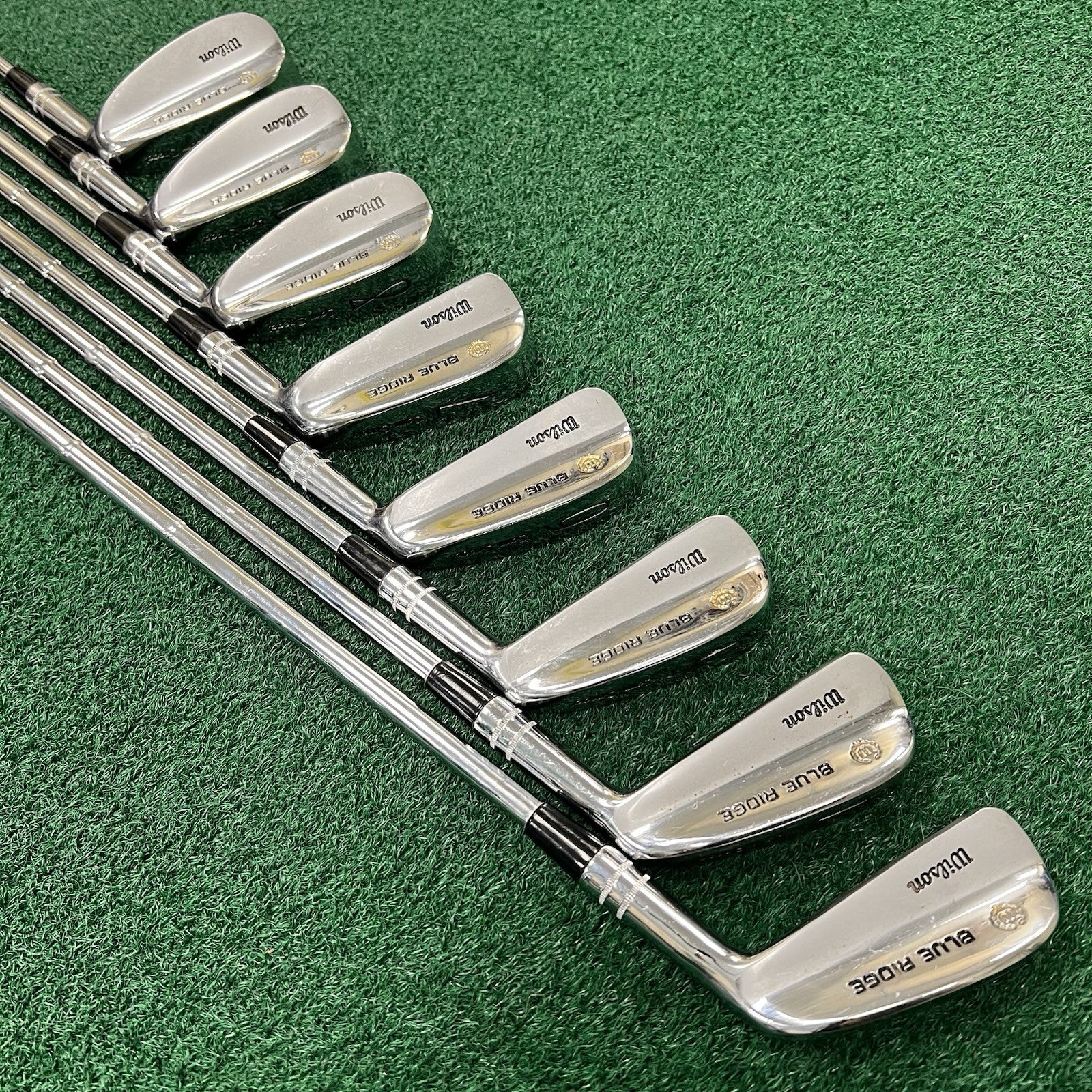 Wilson Sam Snead Blue Ridge 3-PW Iron Set Right Handed Regular Flex Steel CLEAN!