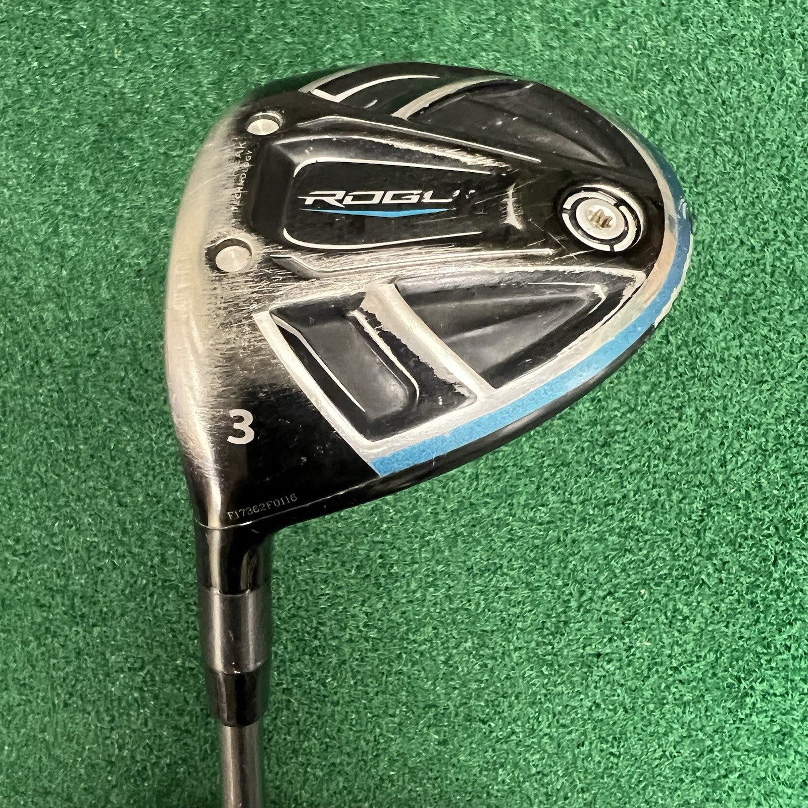 Left Handed Callaway Rogue #3 Fairway Wood MLH Regular Flex Synergy Graphite