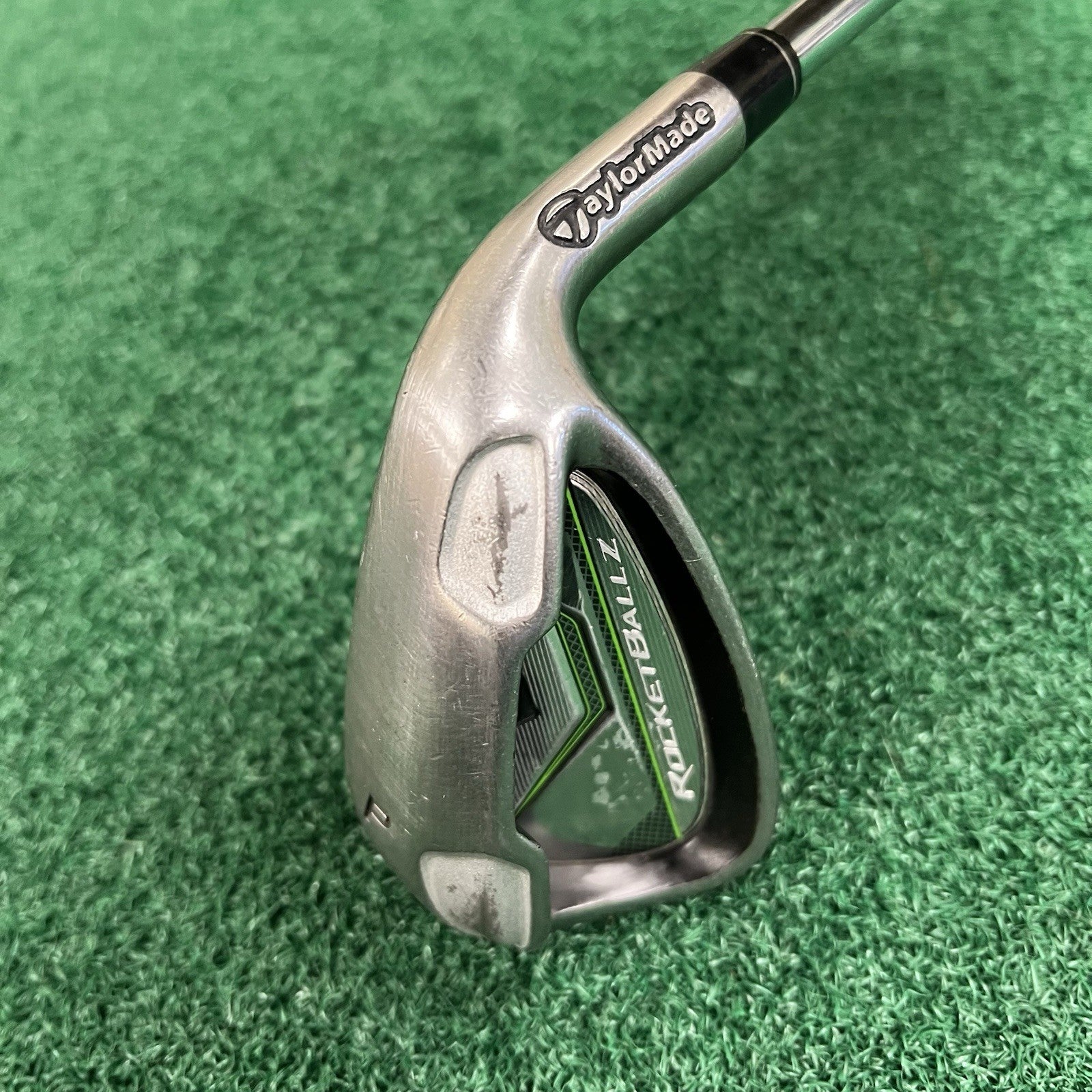 TaylorMade RocketBallz Green Pitching Wedge PW Stiff Flex Steel Shaft Right Hand