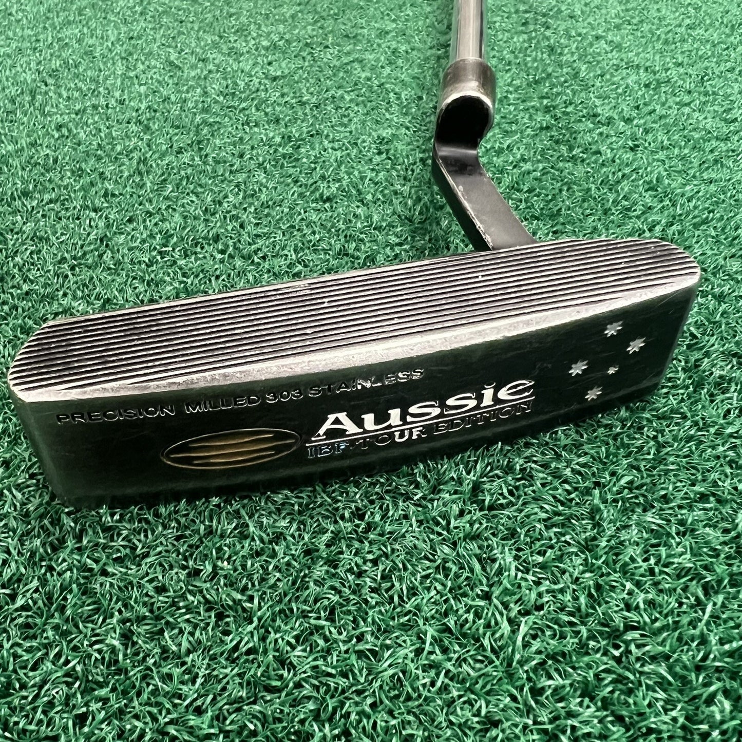 Guerin Rife Aussie Black Putter Blade Men's Right Hand Steel Shaft