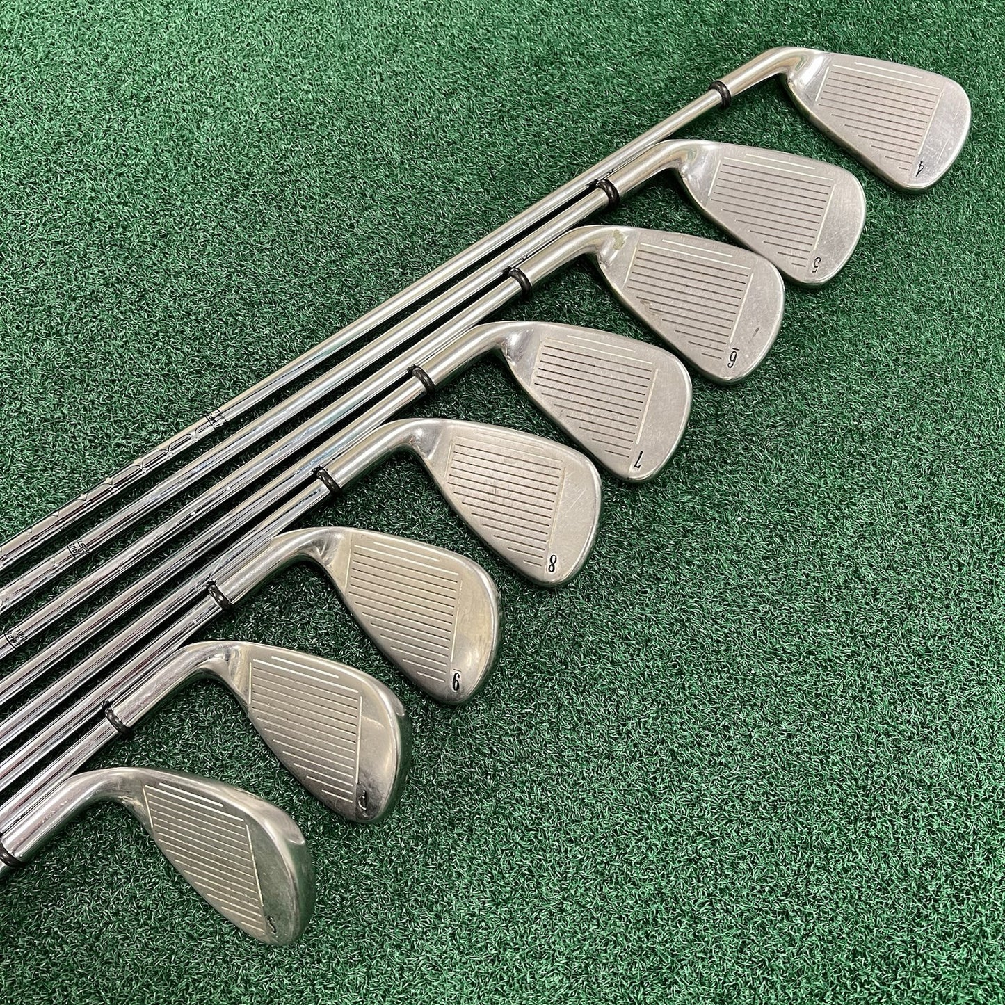 Callaway X-20 Iron Set 4-PW+SW Right Hand Uniflex Steel Shafts WINN MID Grips