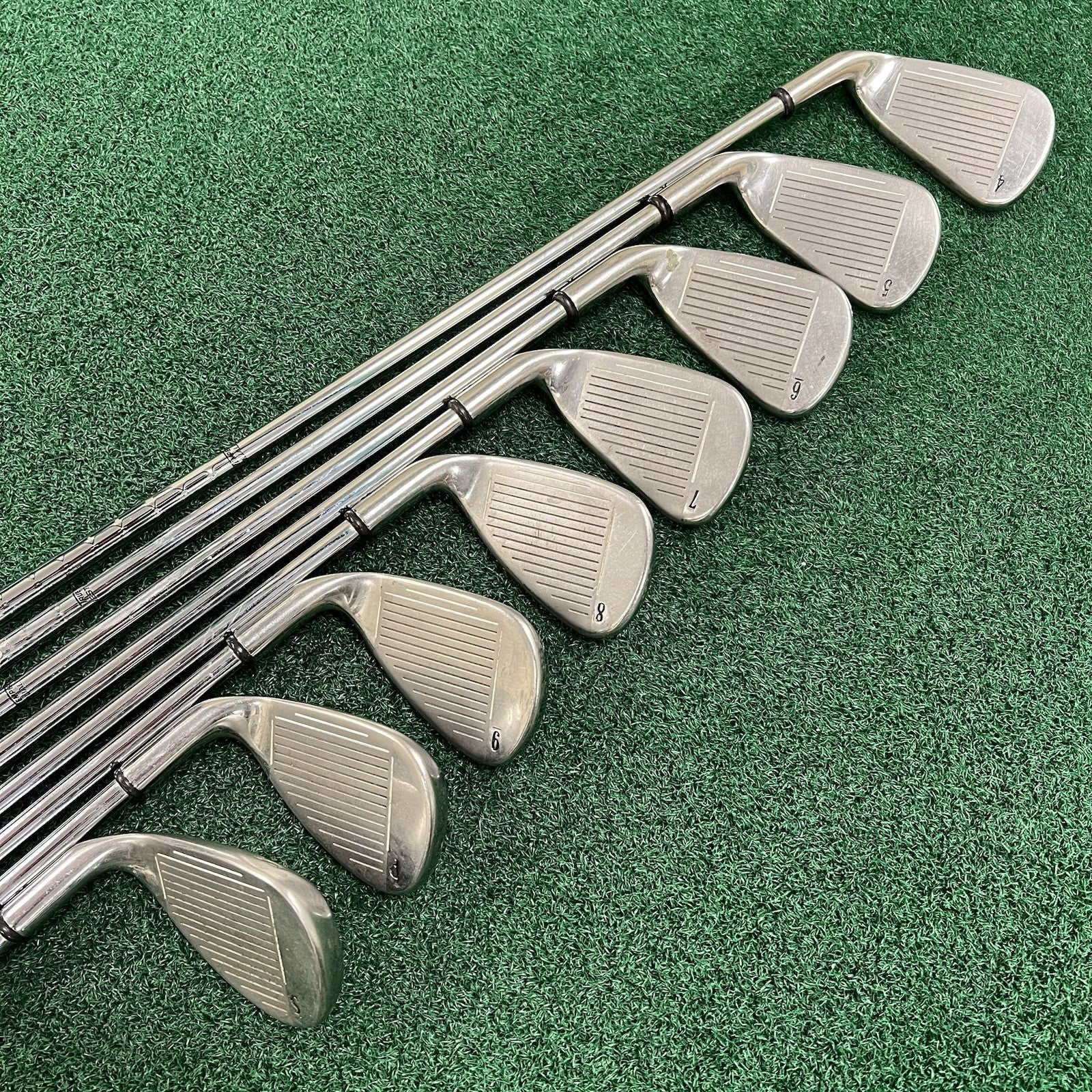 Callaway X-20 Iron Set 4-PW+SW Right Hand Uniflex Steel Shafts WINN MID Grips