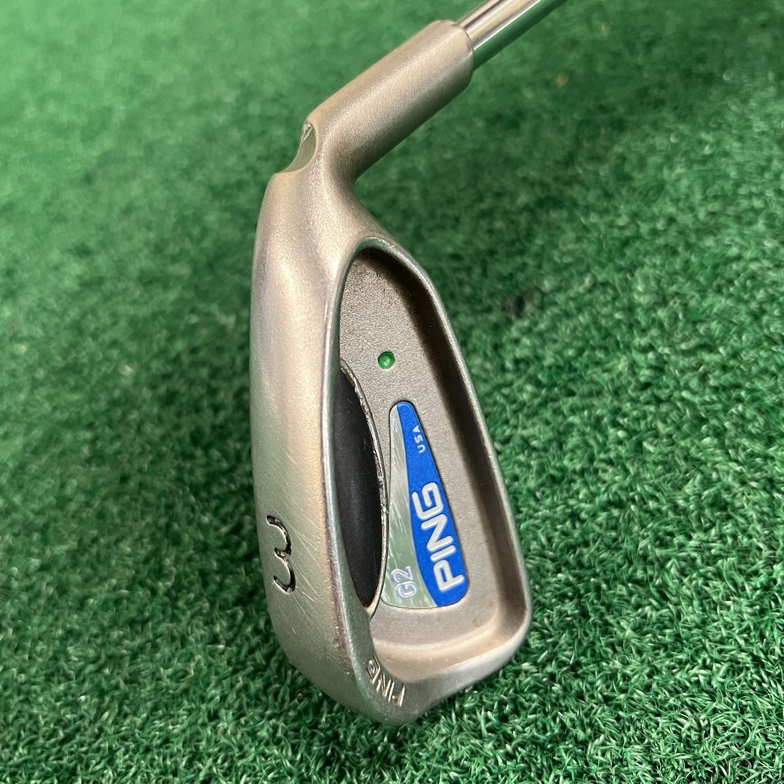PING G2 Green Dot Single 3 Iron Men's Right Hand Stiff Flex Steel Shaft