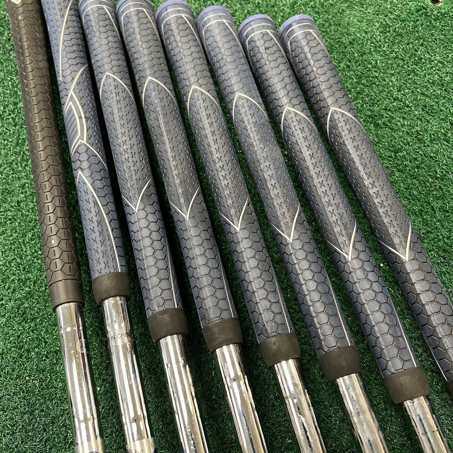 Callaway X-20 Iron Set 4-PW+SW Right Hand Uniflex Steel Shafts WINN MID Grips