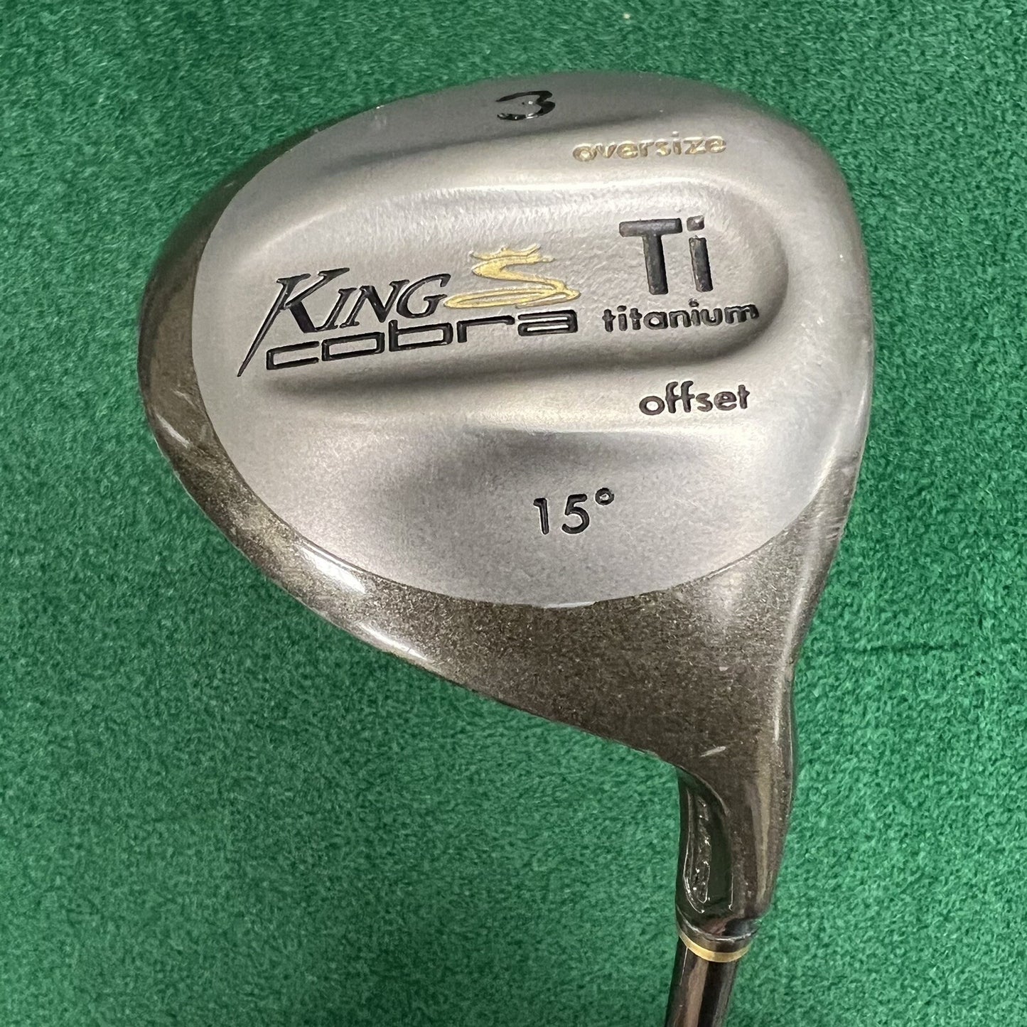King Cobra Oversize Ti Titanium Offset #3 Fairway Wood 15° MRH Senior Flex