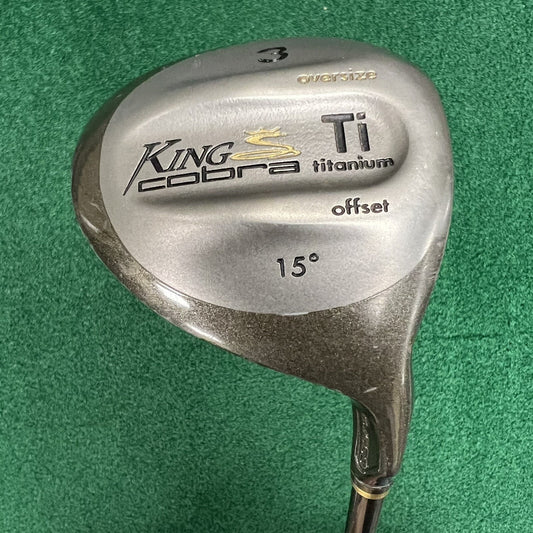 King Cobra Oversize Ti Titanium Offset #3 Fairway Wood 15° MRH Senior Flex