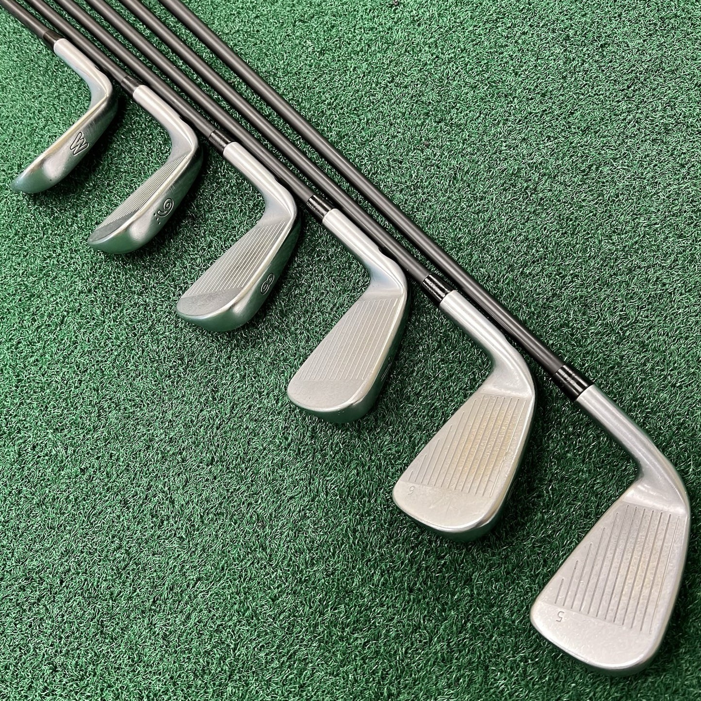 PING i200/iBIade Iron Set 5-PW Green Dot MRH MMT Regular Flex Graphite Shafts