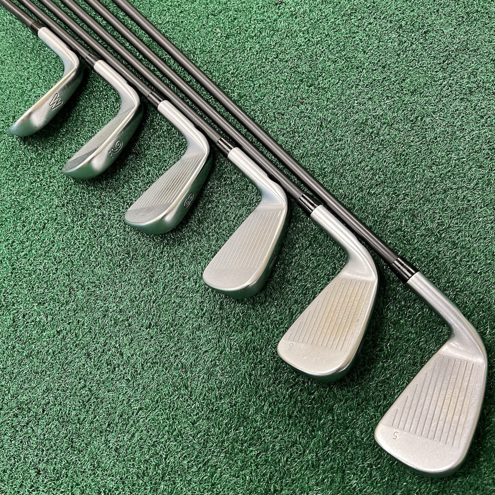 PING i200/iBIade Iron Set 5-PW Green Dot MRH MMT Regular Flex Graphite Shafts