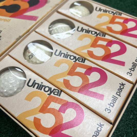 Vintage Uniroyal 252 Surlyn Covered (1) Dozen Golf Balls Brand New Original Box