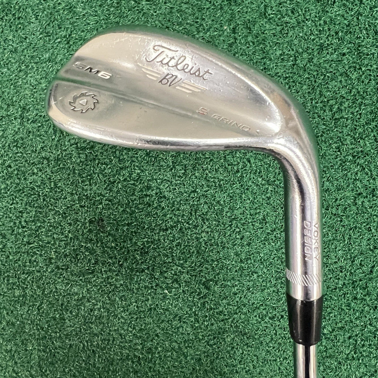 Titleist Vokey SM6 Tour Chrome Wedge 60°-10 S-Grind Wedge Flex Steel Shaft MRH