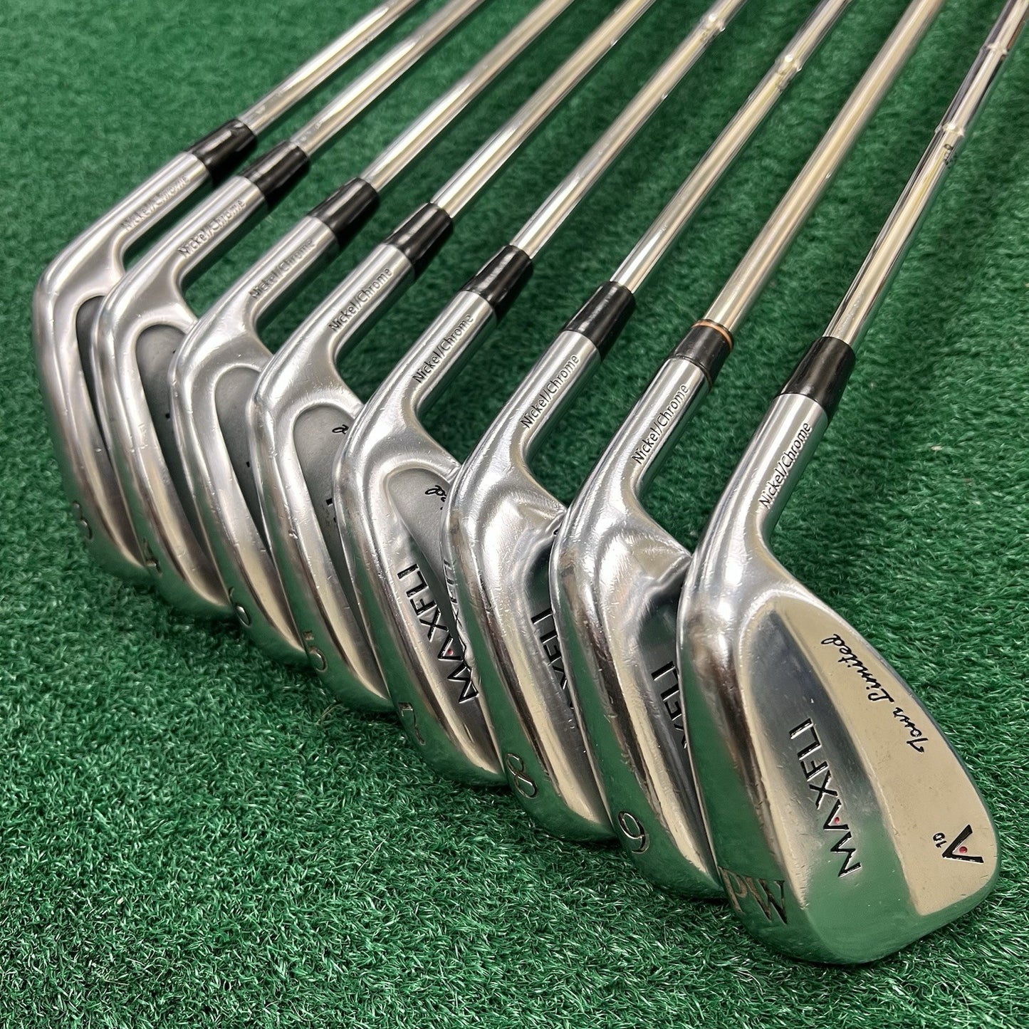 Maxfli A10 Tour Limited Combo 3-PW Iron Set MRH Stiff Flex Steel Shafts CLEAN!