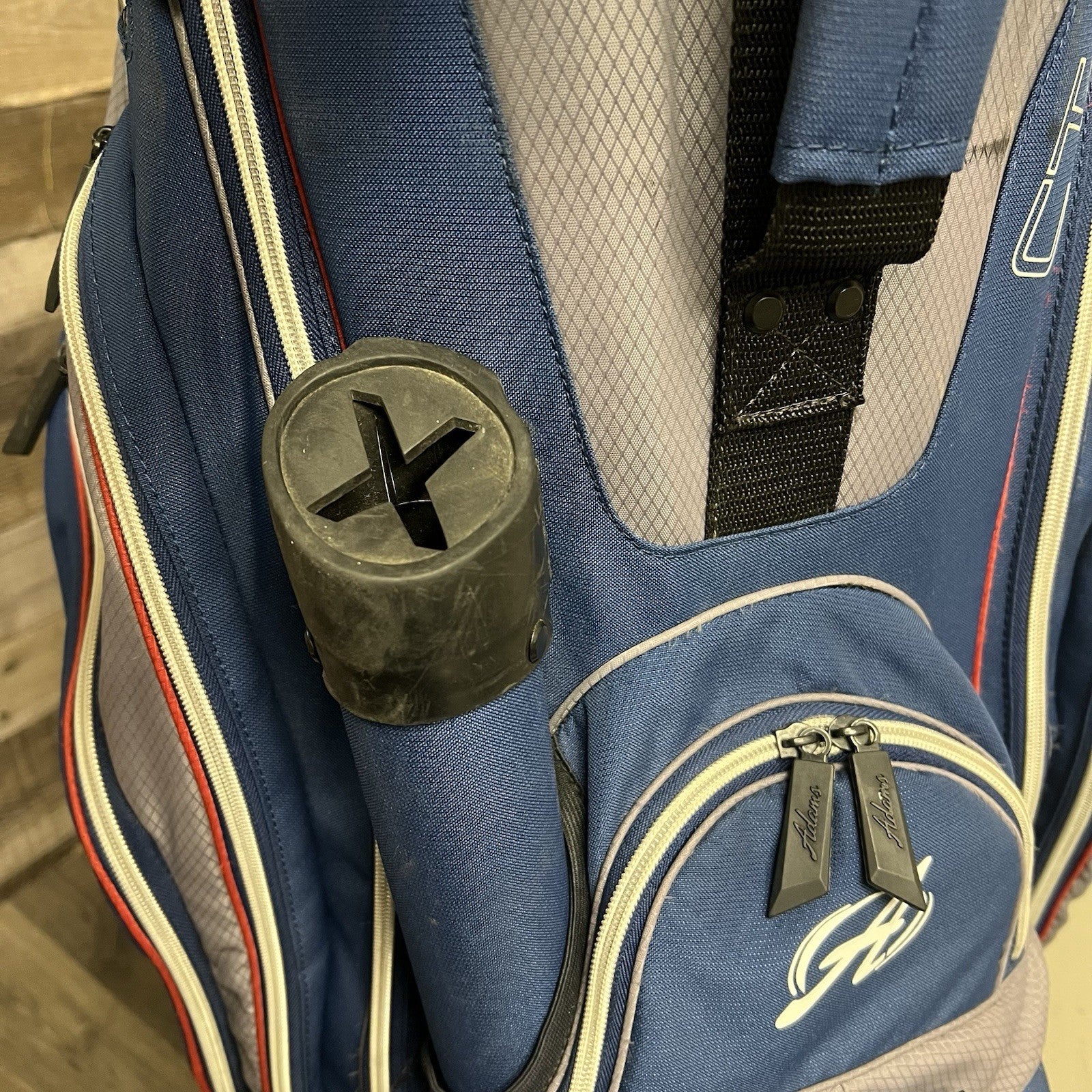 Adams CT1414 Lightweight Golf Cart Bag Blue/Grey 14-Way Top Putter Tube