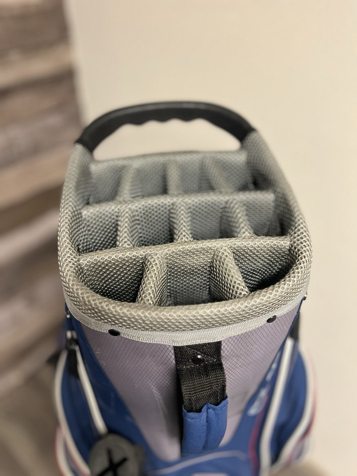 Adams CT1414 Lightweight Golf Cart Bag Blue/Grey 14-Way Top Putter Tube