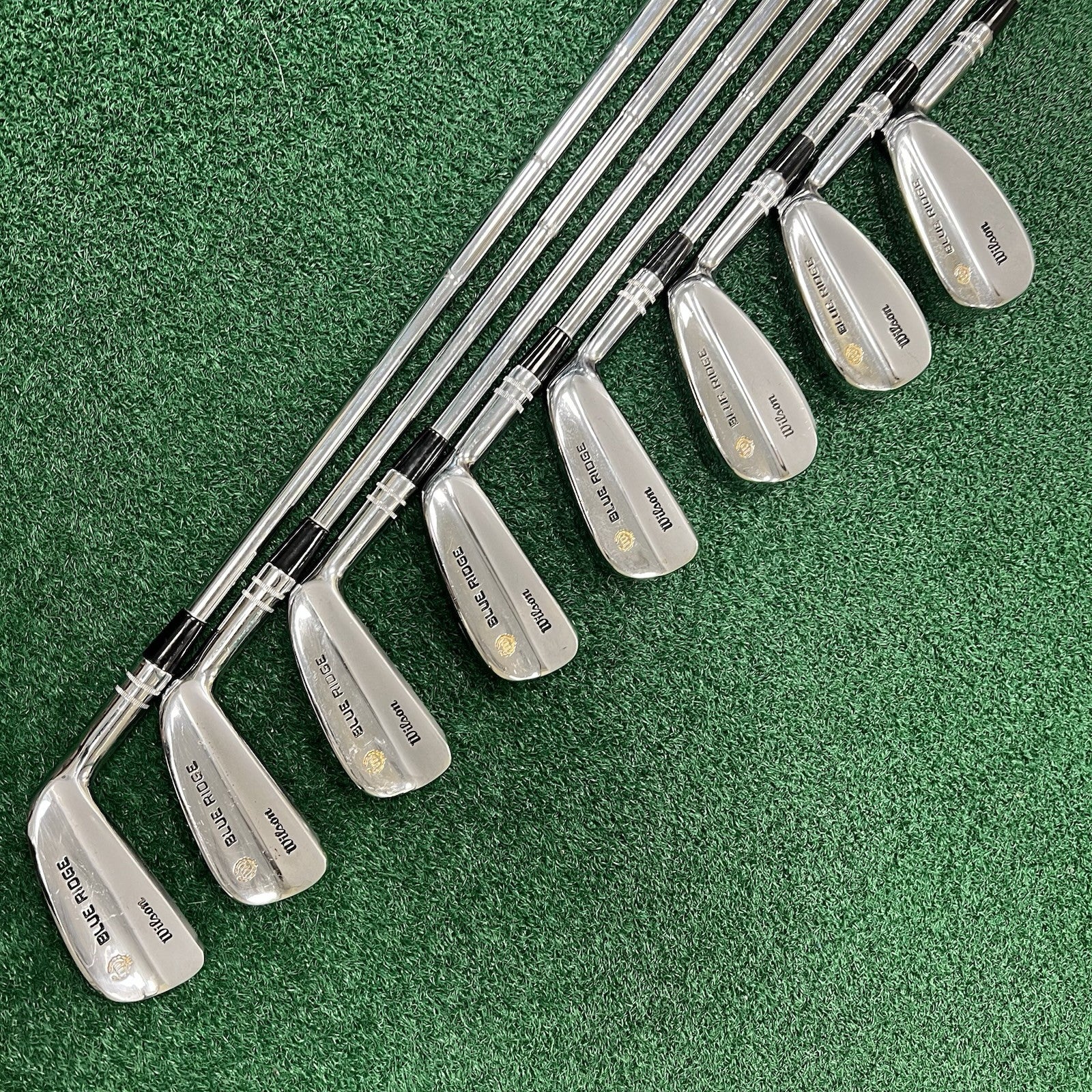 Wilson Sam Snead Blue Ridge 3-PW Iron Set Right Handed Regular Flex Steel CLEAN!