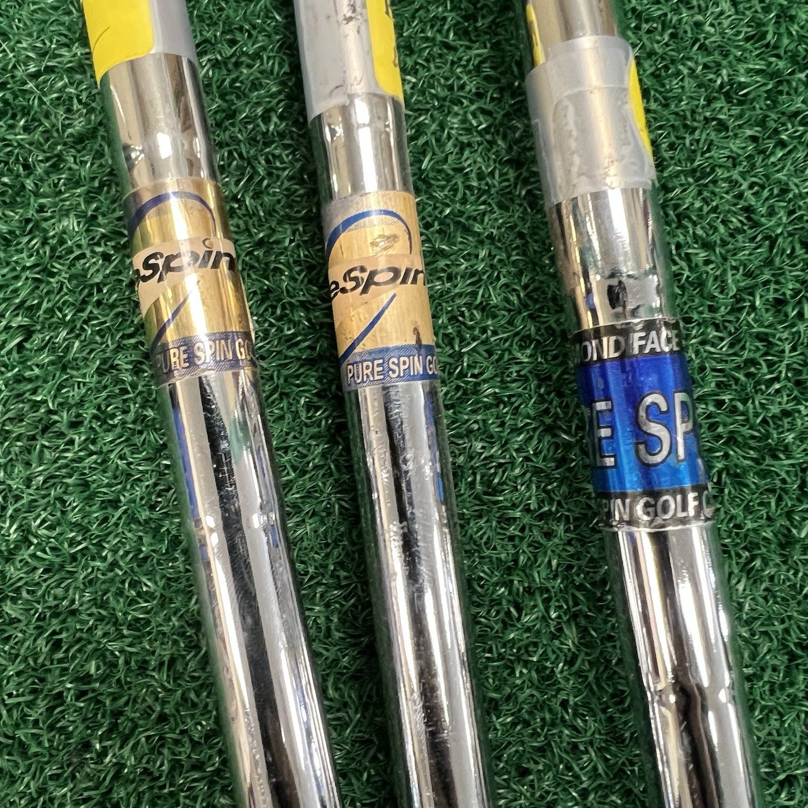 Pure Spin Wedge Set GW-48° SW-56° LW-60° Steel Shaft BRAND NEW GRIPS! Right Hand