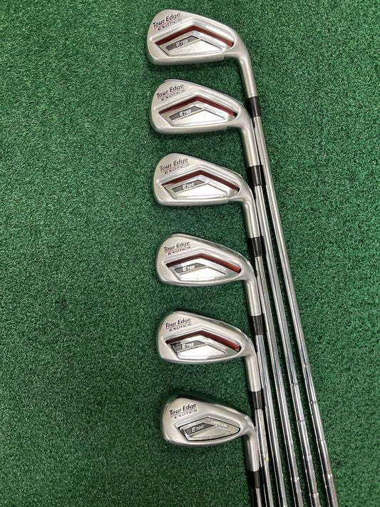 Tour Edge Exotics E722 VibrCore Iron Set 5-9+GW Right Hand Stiff Flex Steel