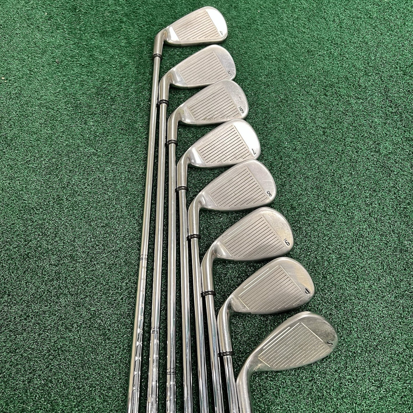 Callaway X-20 Iron Set 4-PW+SW Right Hand Uniflex Steel Shafts WINN MID Grips