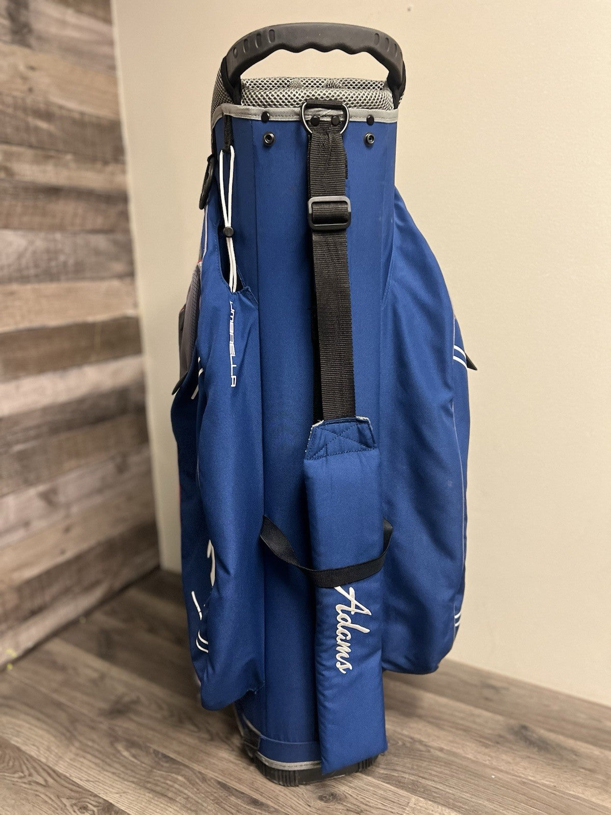 Adams CT1414 Lightweight Golf Cart Bag Blue/Grey 14-Way Top Putter Tube