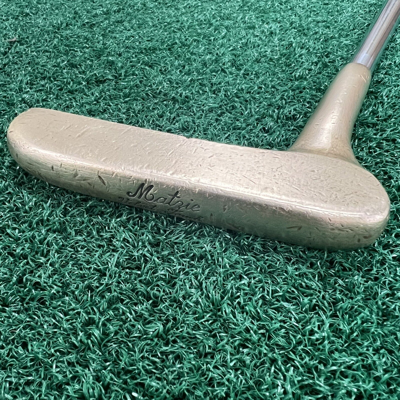 Vintage Matzie Velvet Touch 85 Brass Blade Putter Men's Right Hand 35"