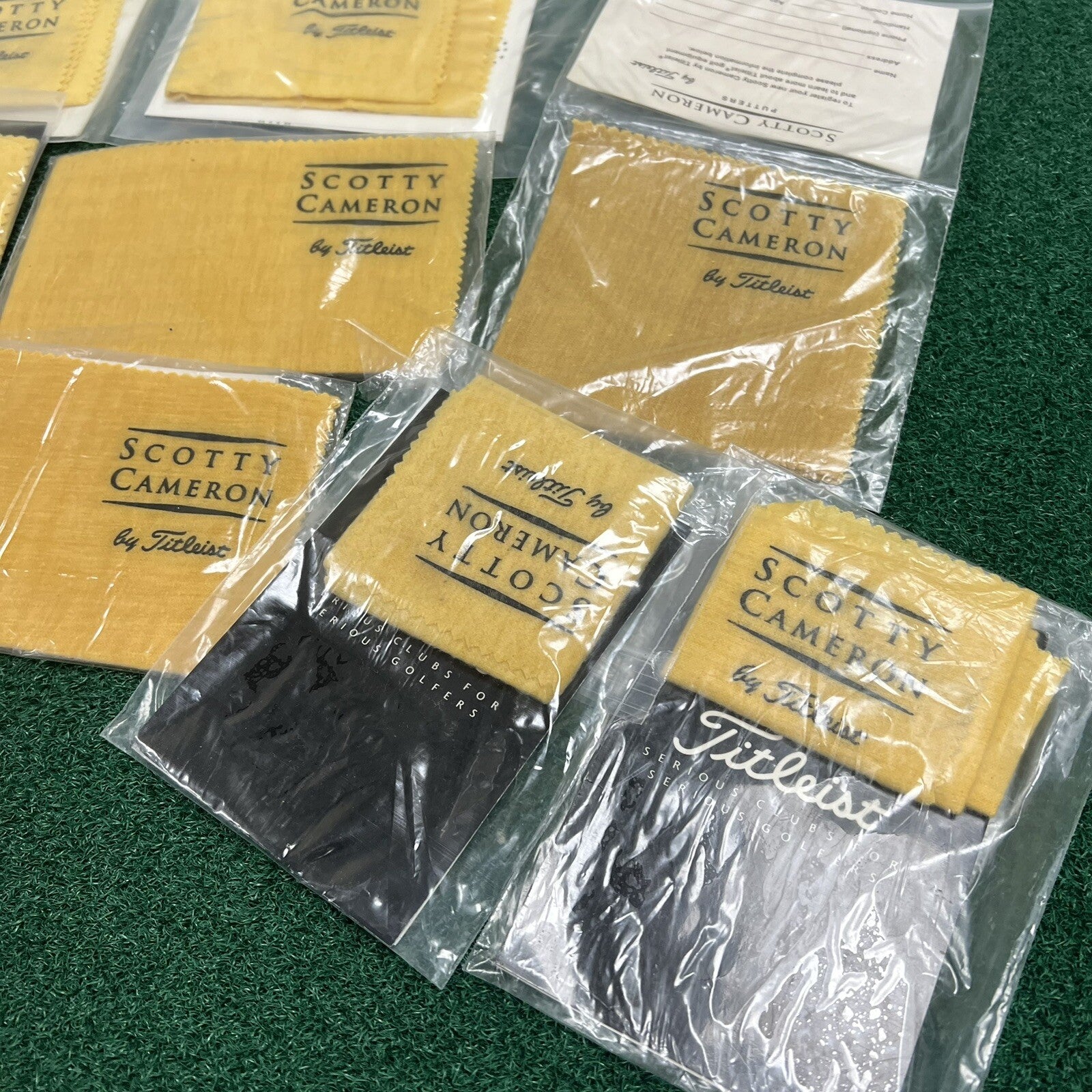 Lot of 9 Titleist Scotty Cameron/Titleist Putter Cleaner Oil Cloth BRAND NEW!