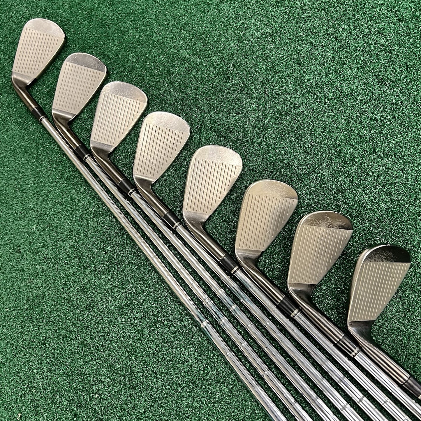 Adams Idea Black CB3 Forged Irons 4-PW+GW KBS Stiff Flex Steel +1/2" Length MRH