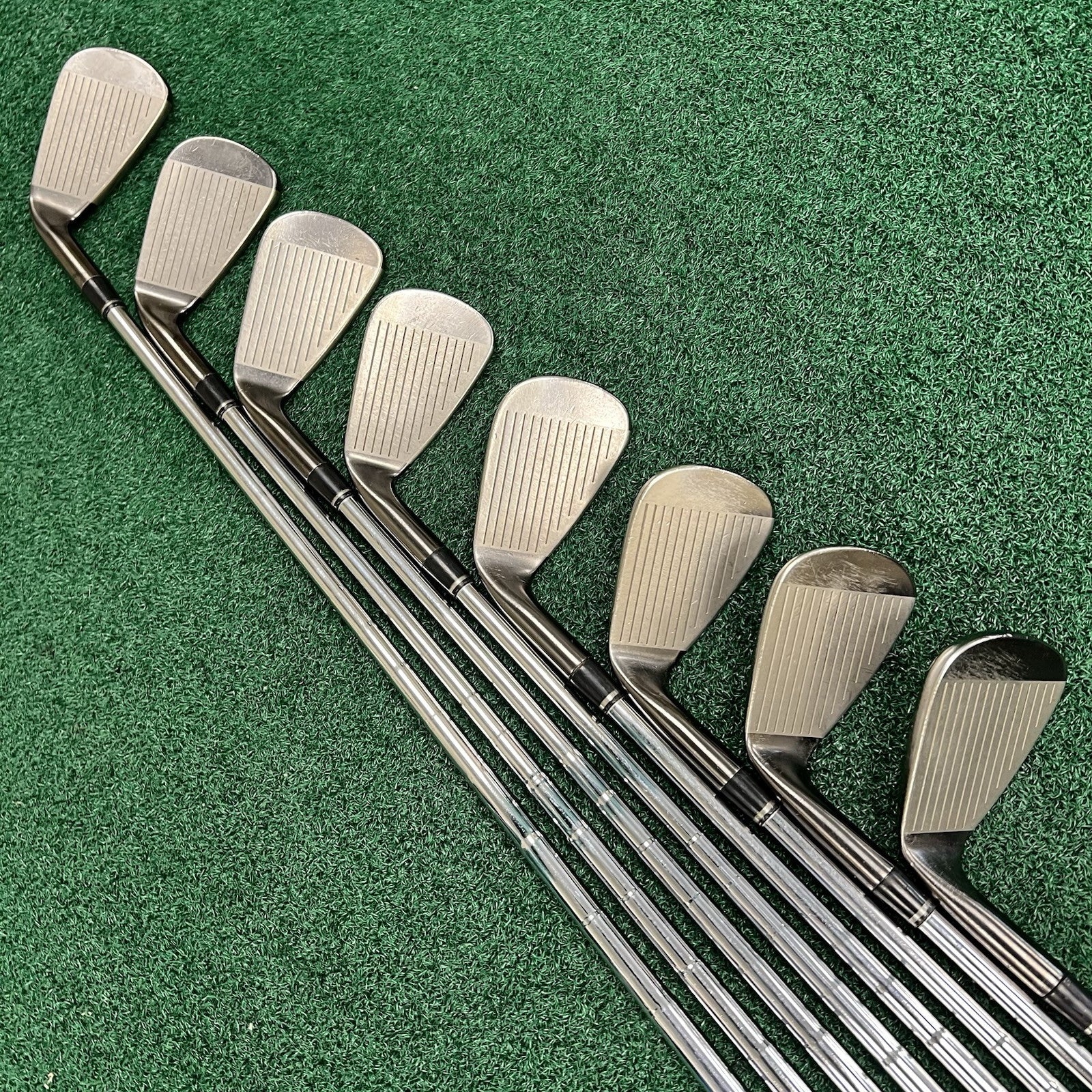 Adams Idea Black CB3 Forged Irons 4-PW+GW KBS Stiff Flex Steel +1/2" Length MRH