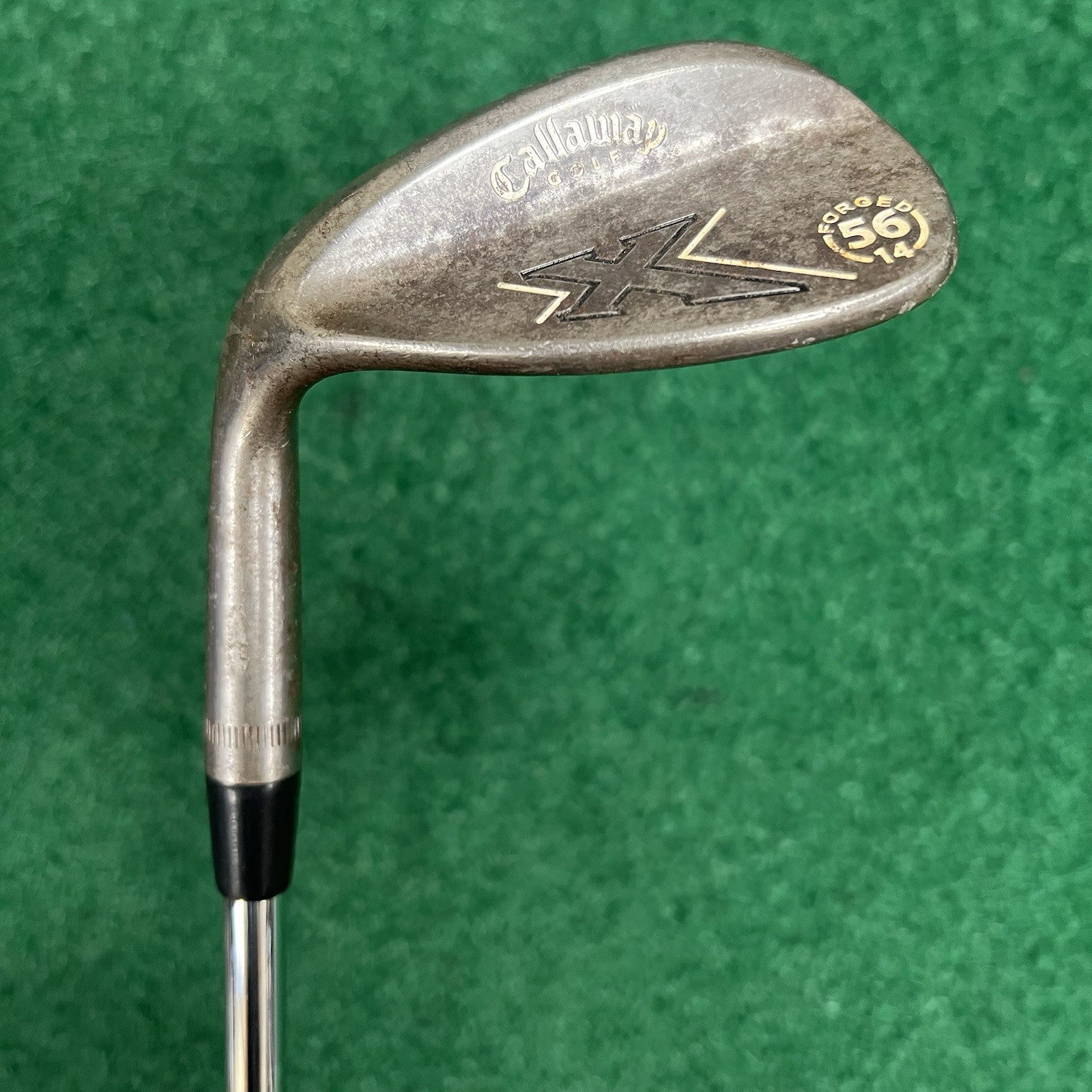 Left Handed Callaway X Forged 56-14° Wedge Flex Steel Golf Club MLH Raw