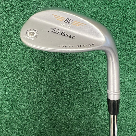 Titleist Vokey Design 58-12 SM4 58° Lob Wedge Men's Right Hand Wedge Flex Steel