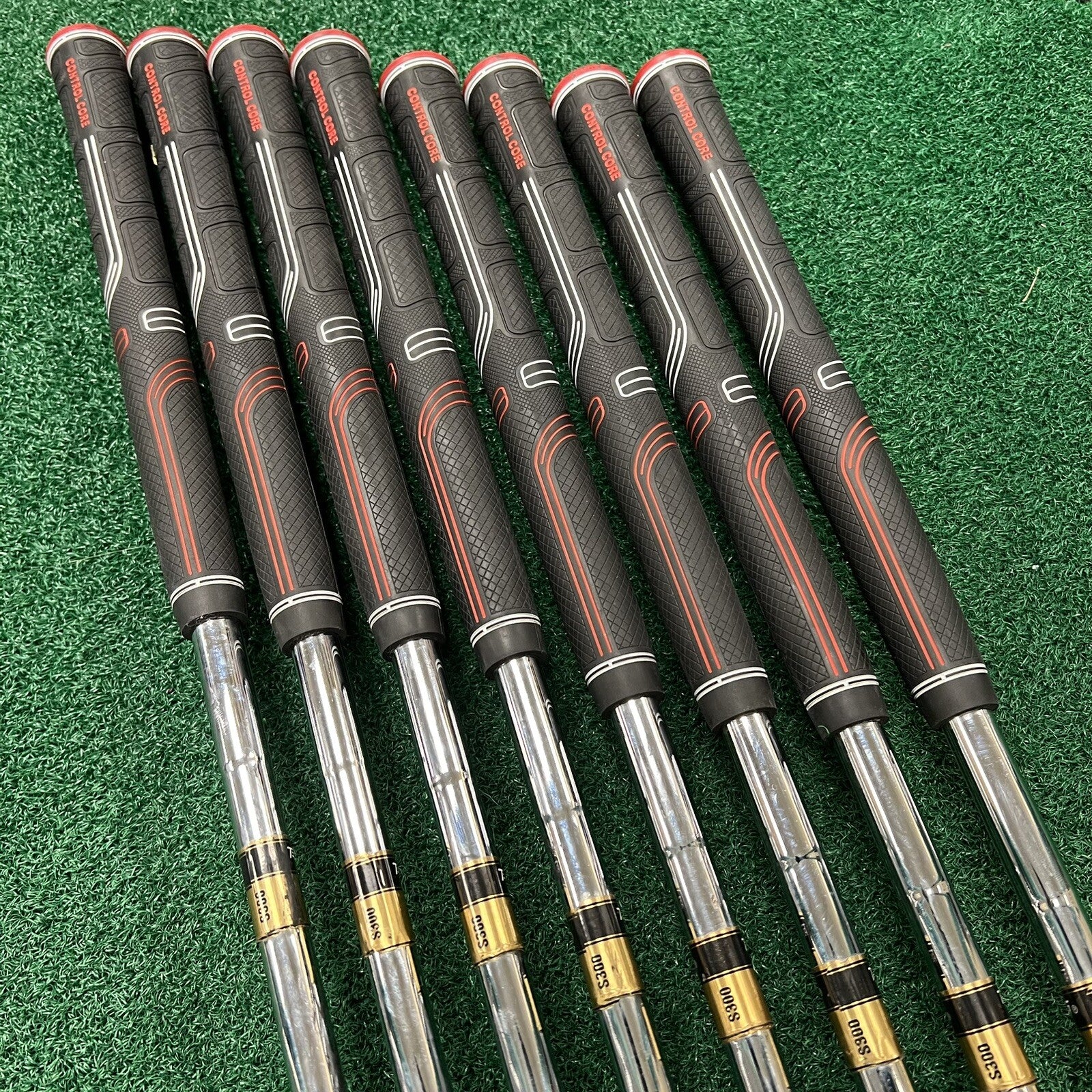 GOLFSMITH 400CM Complete Iron Set 3-PW MRH Stiff Flex S300 Steel Shafts RARE!