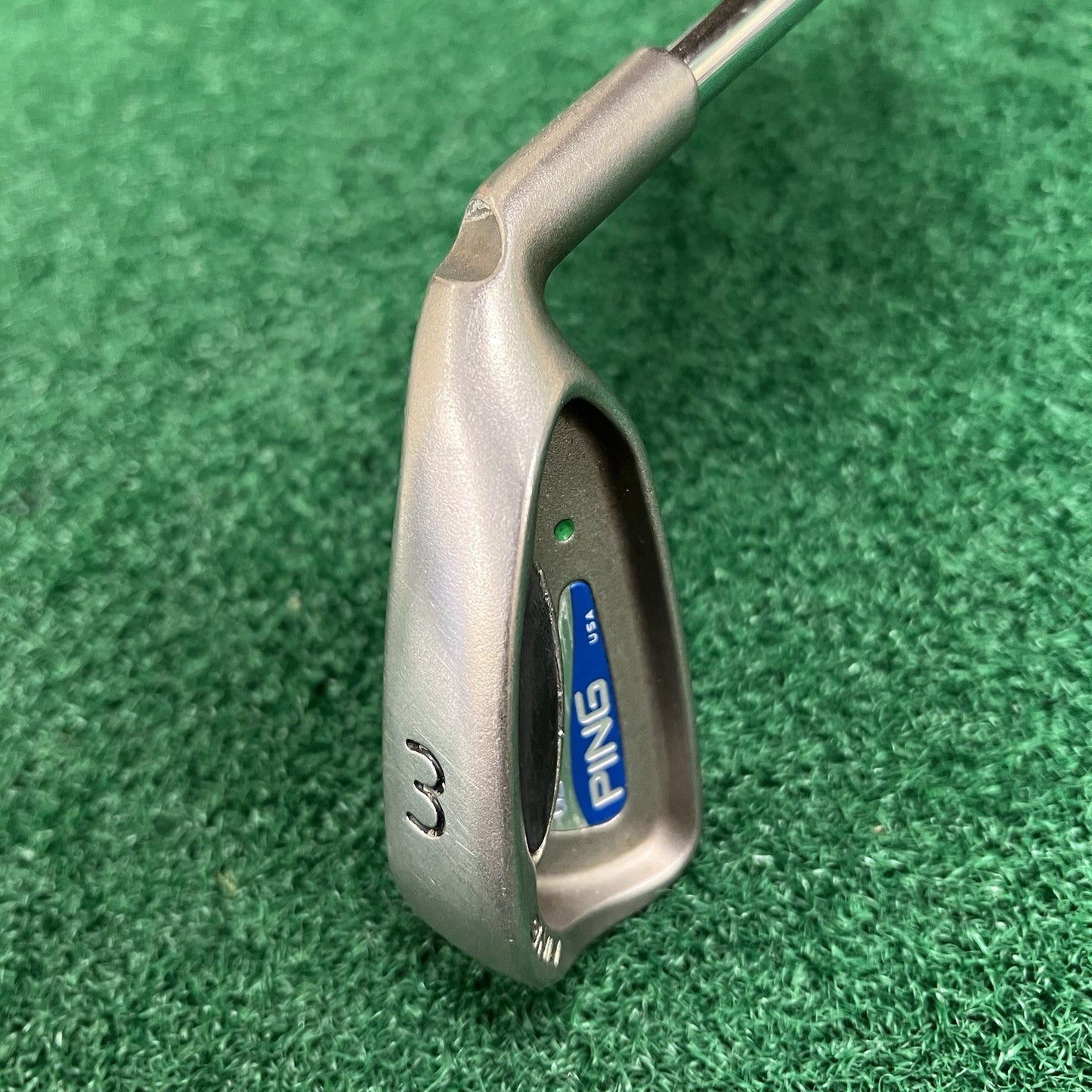 PING G2 3 Iron Green Dot 2° Upright JZ Cushion Stiff Steel Shaft Right Hand